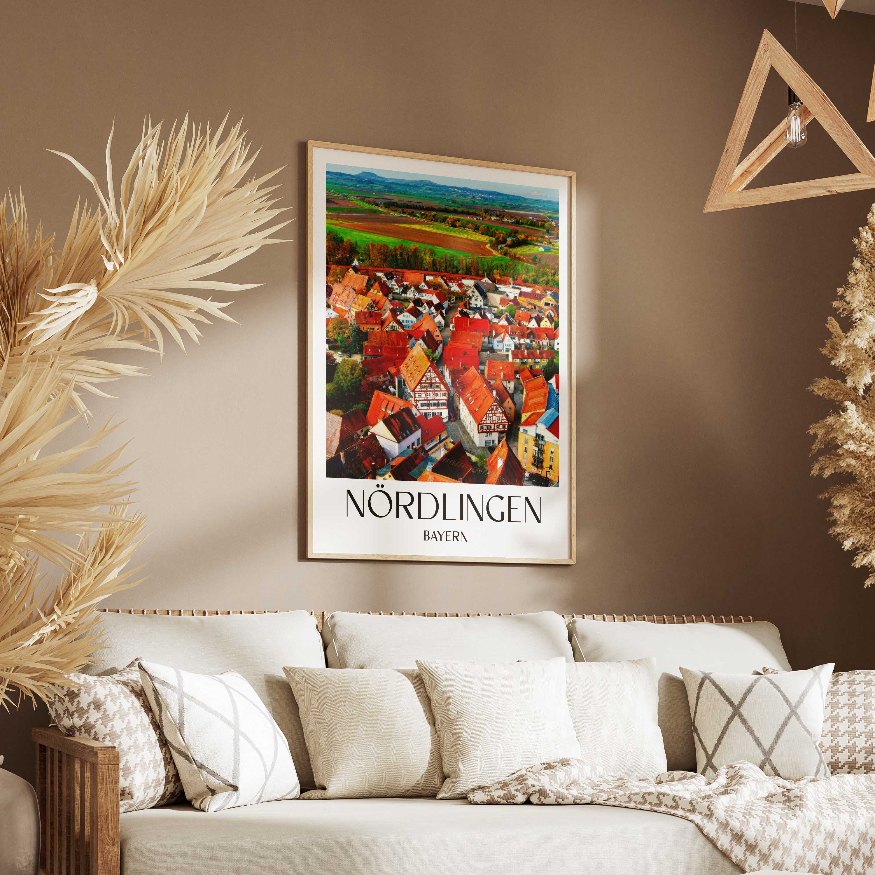nördlingen-bayern-deutschland-poster-oil-painting-oelgemaelde