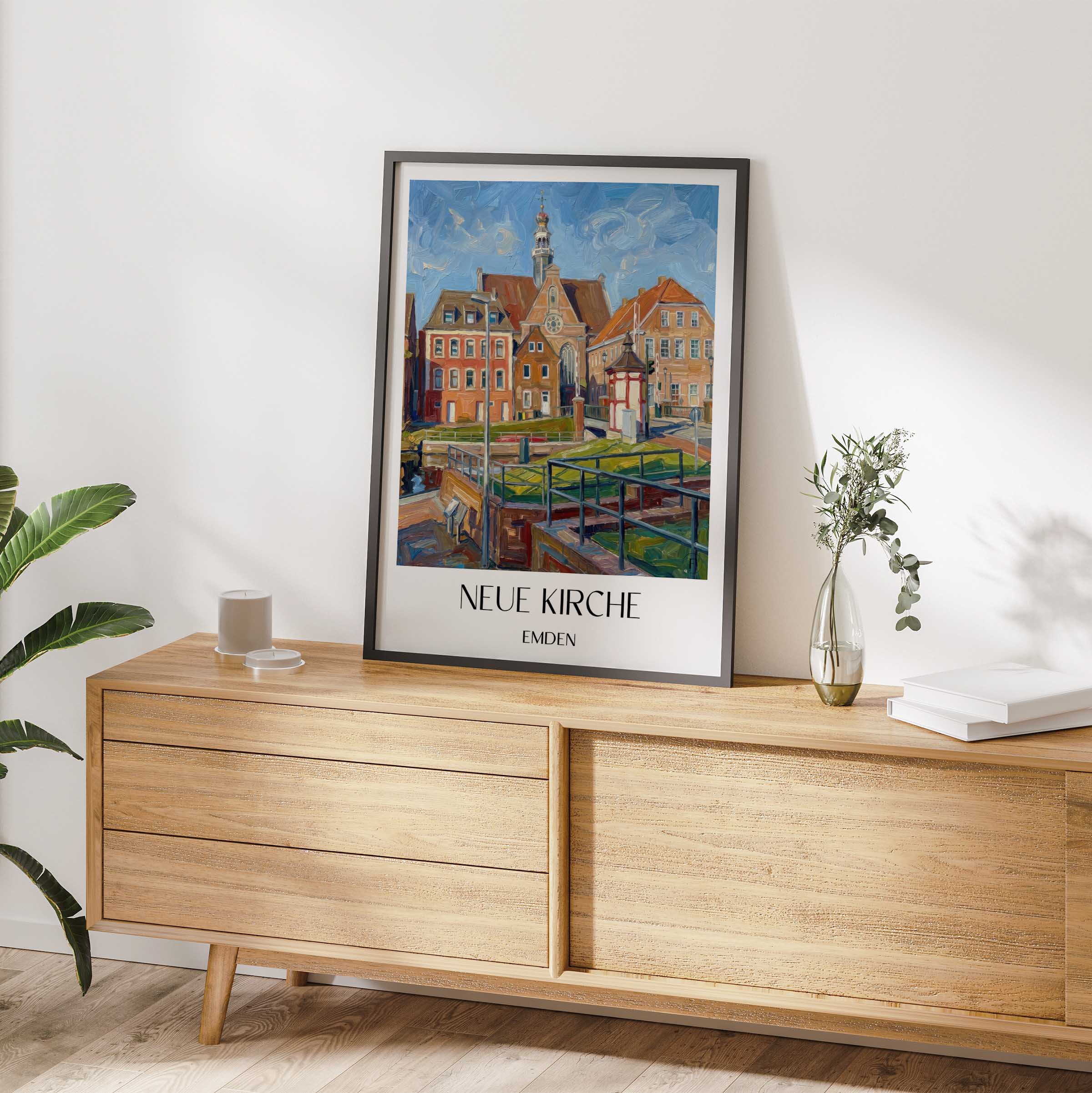 neue-kirche-emden-deutschland-poster-oil-painting-oelgemaelde