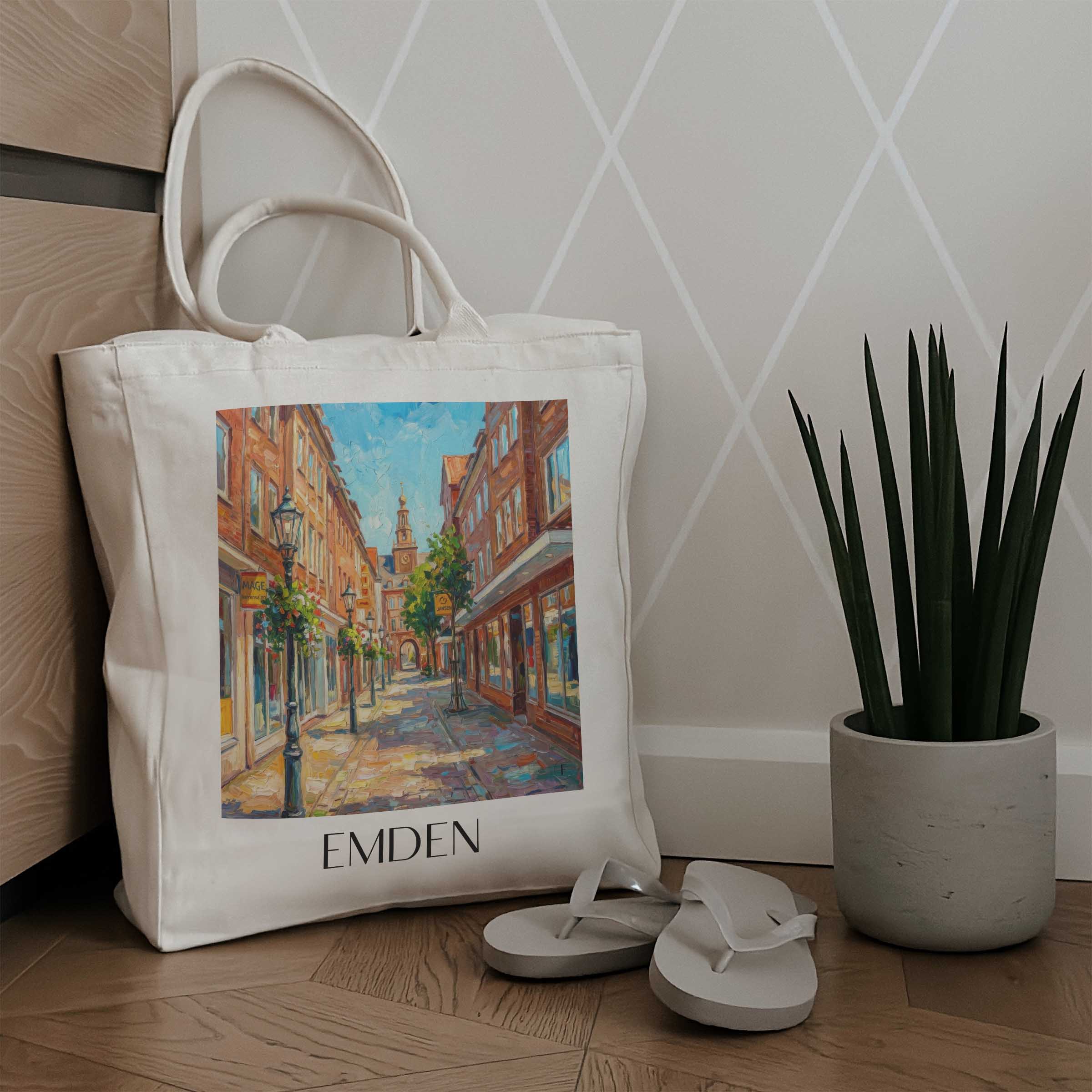 emden-(im-winter)-ostfriesland-deutschland-einkaufstasche-oil-painting-oelgemaelde