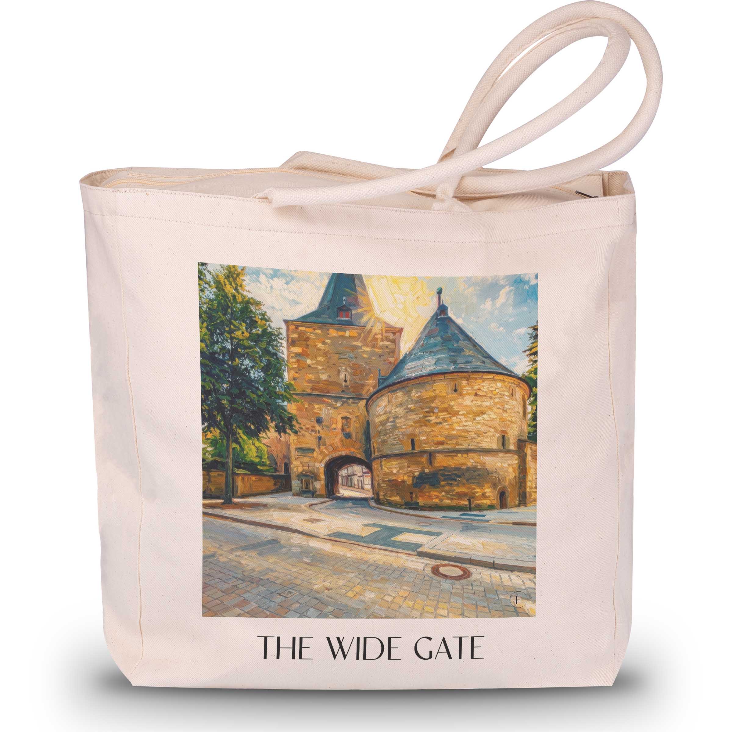 Das Breite Tor Shopping Tasche - Goslar - Deutschland Tote Bag - Einkaufstasche im Ölgemälde Stil