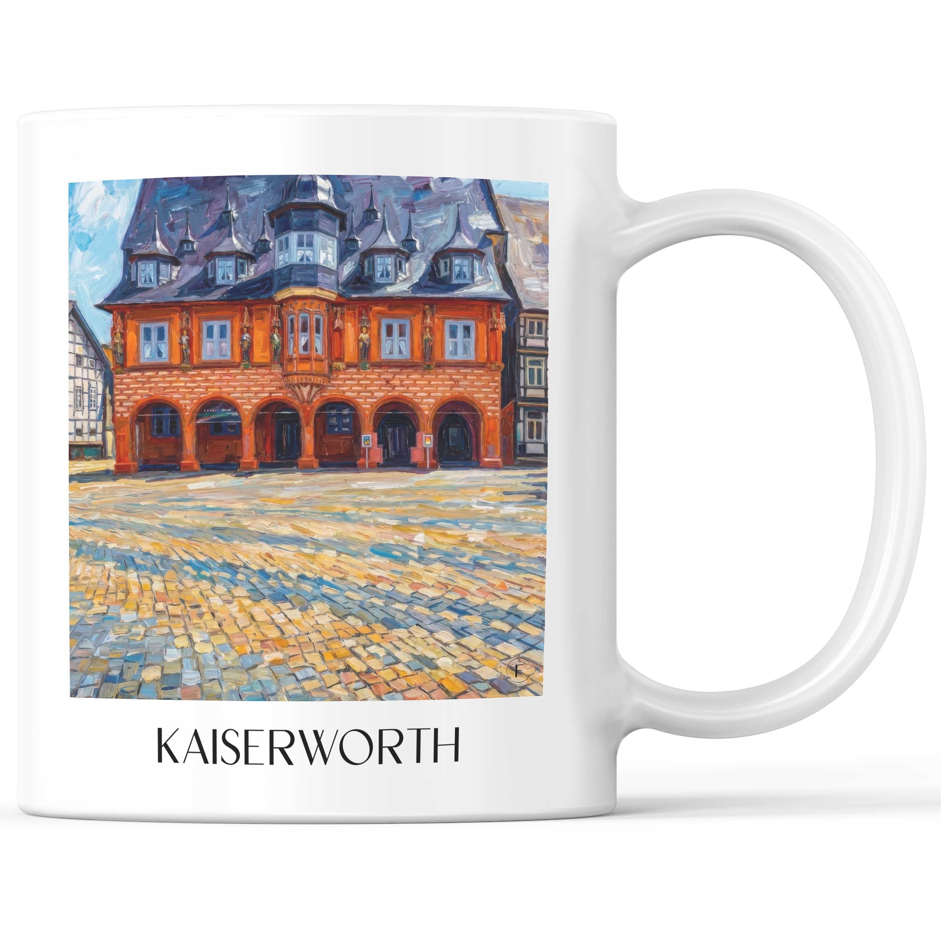 Kaiserworth Kaffeebecher - Goslar - Deutschland Becher - Kaffeetasse im Ölgemälde Stil