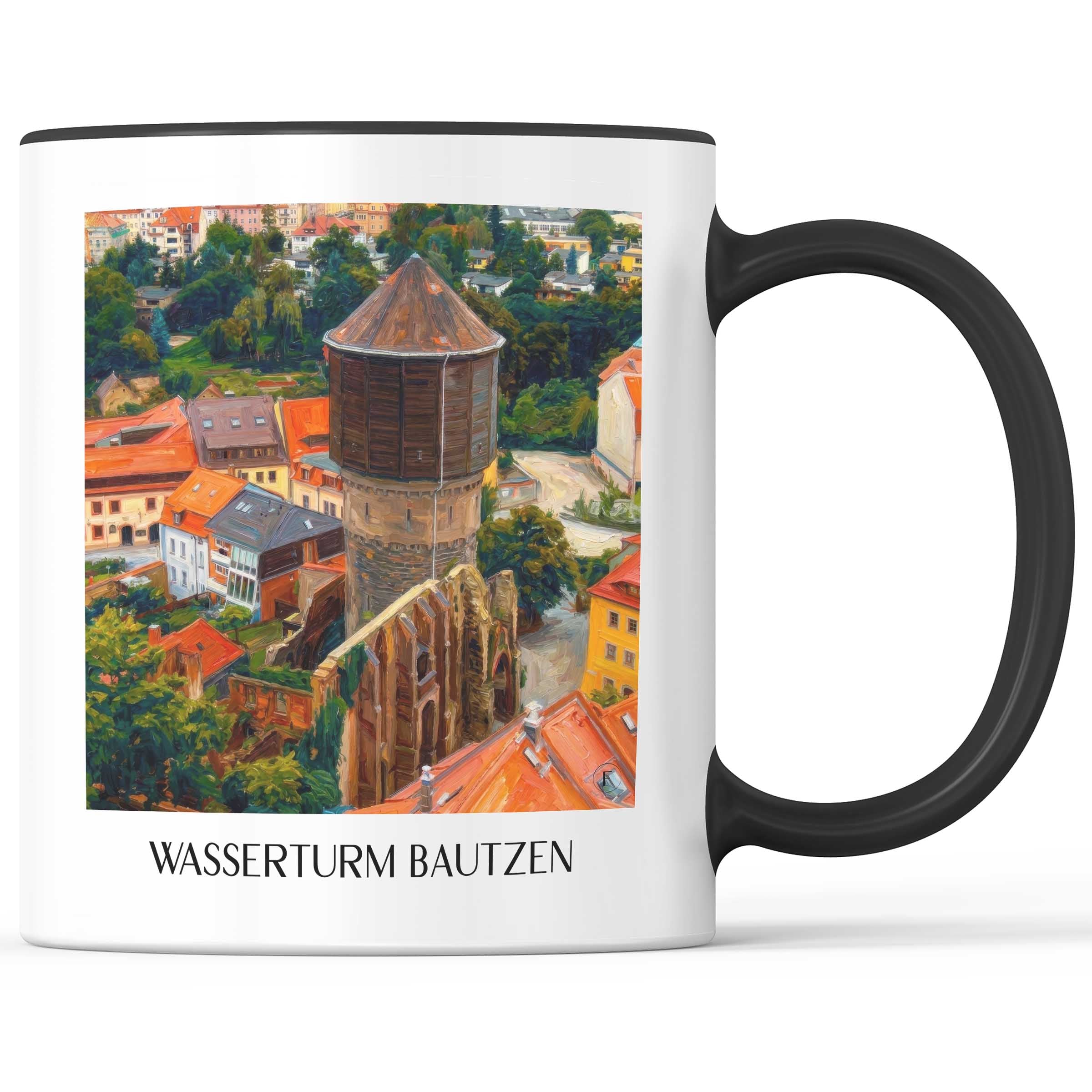 wasserturm-bautzen-deutschland-kaffeebecher-oil-painting-oelgemaelde