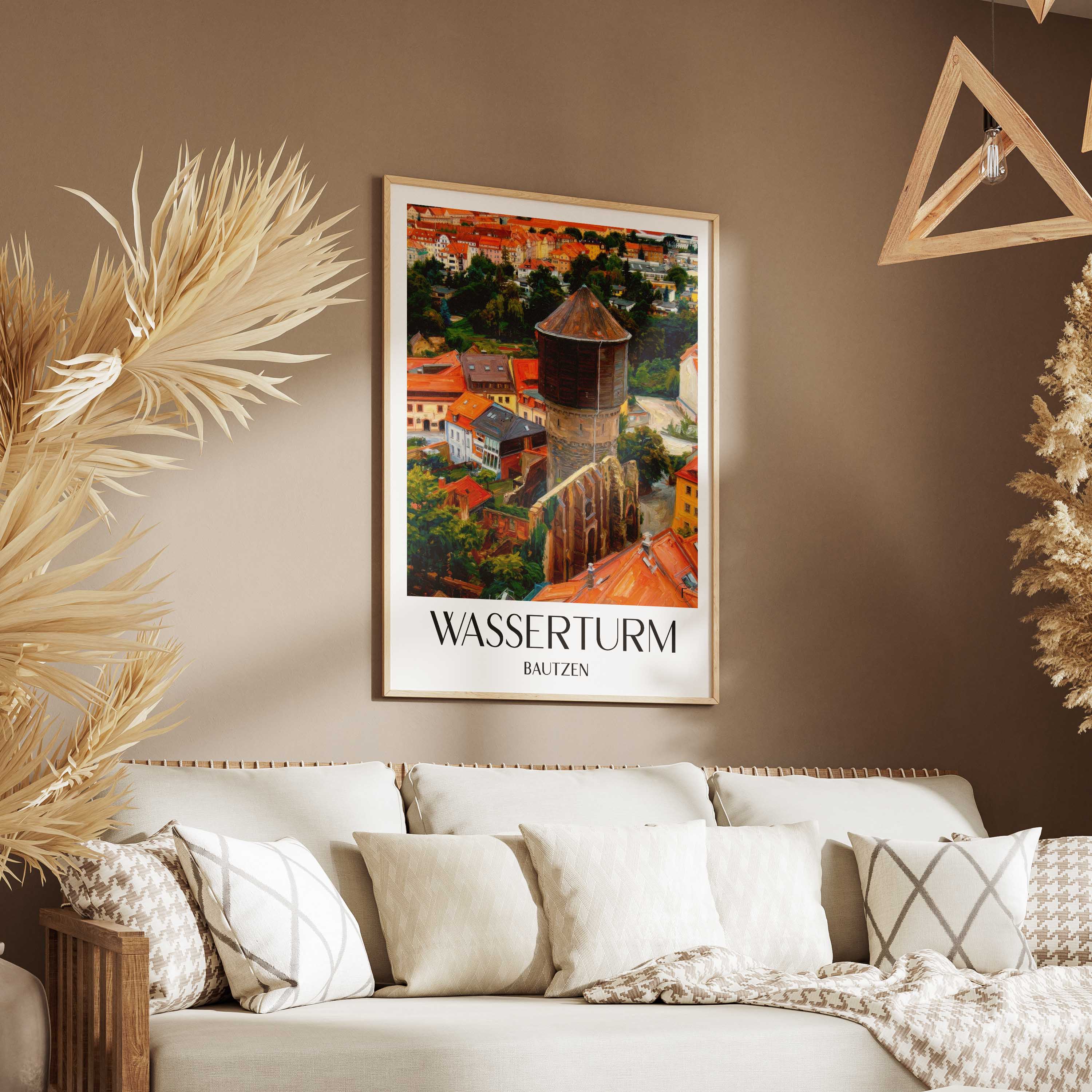 wasserturm-bautzen-deutschland-poster-oil-painting-oelgemaelde