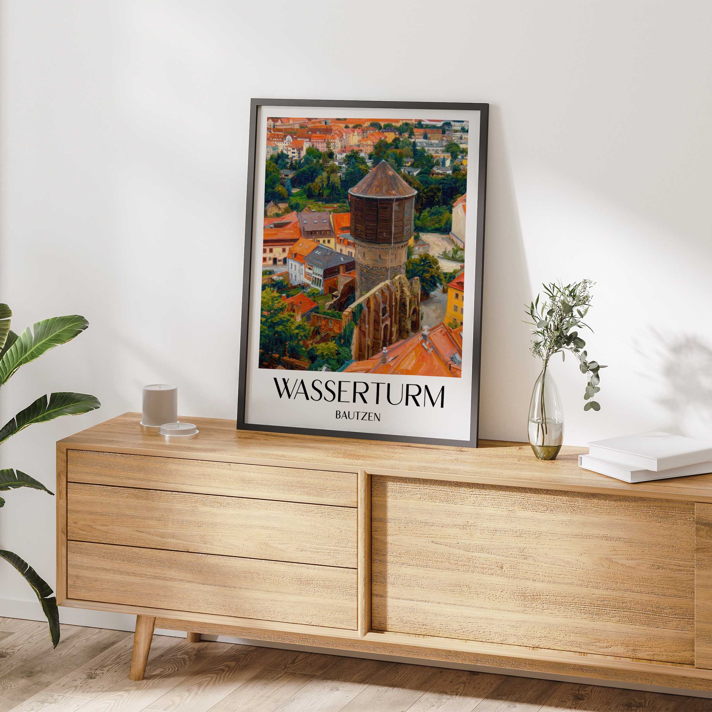 wasserturm-bautzen-deutschland-poster-oil-painting-oelgemaelde