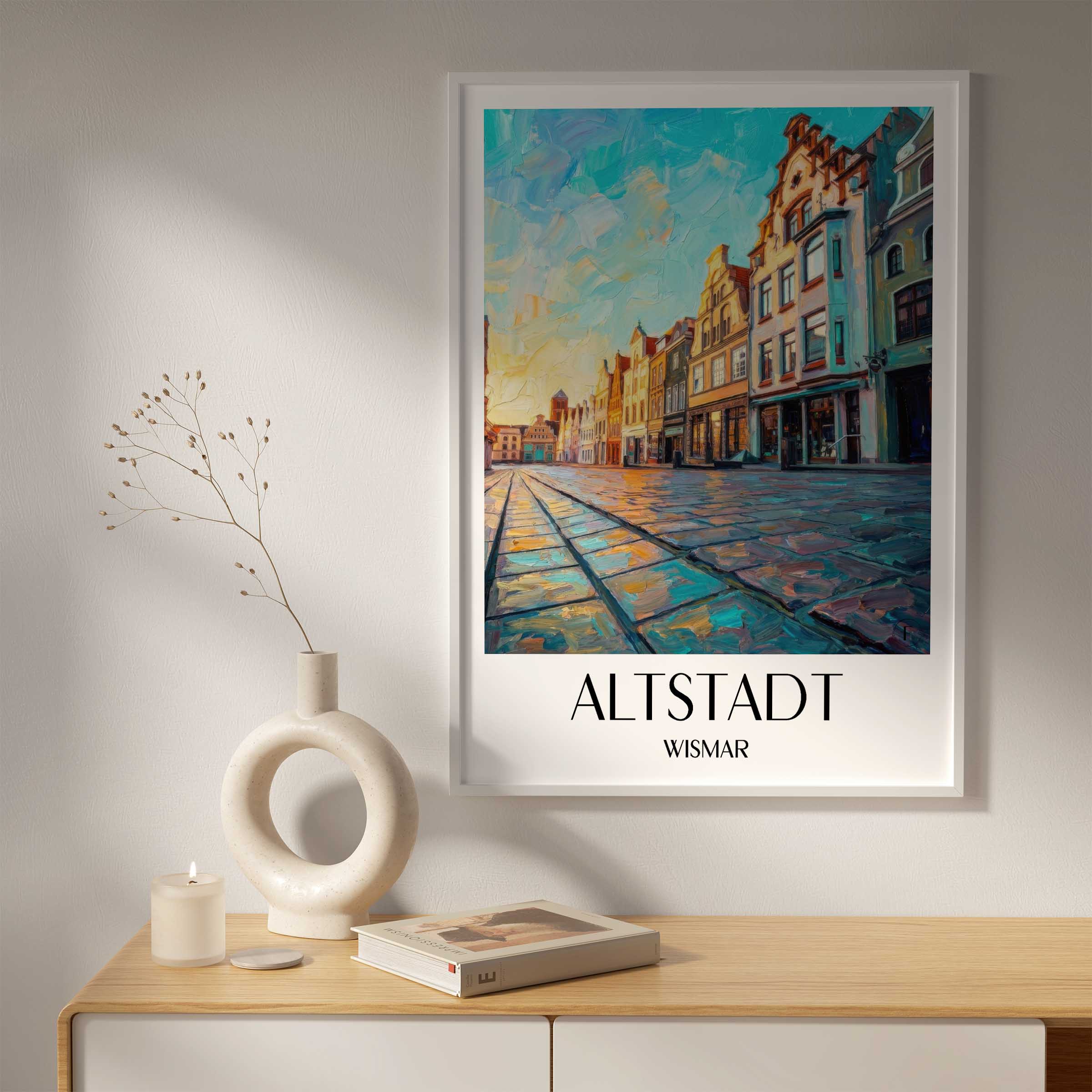 altstadt-wismar-deutschland-poster-oil-painting-oelgemaelde