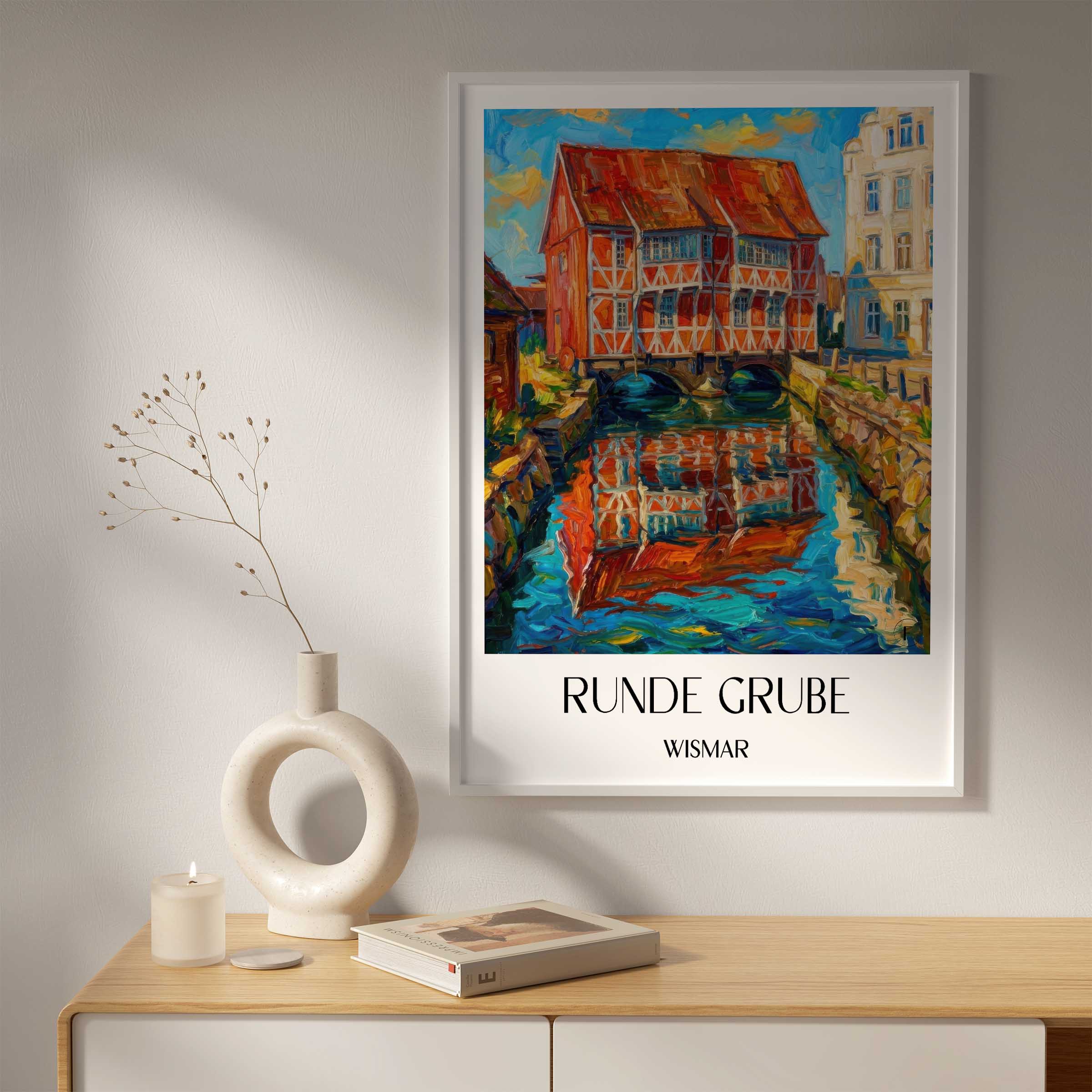 runde-grube-wismar-deutschland-poster-oil-painting-oelgemaelde