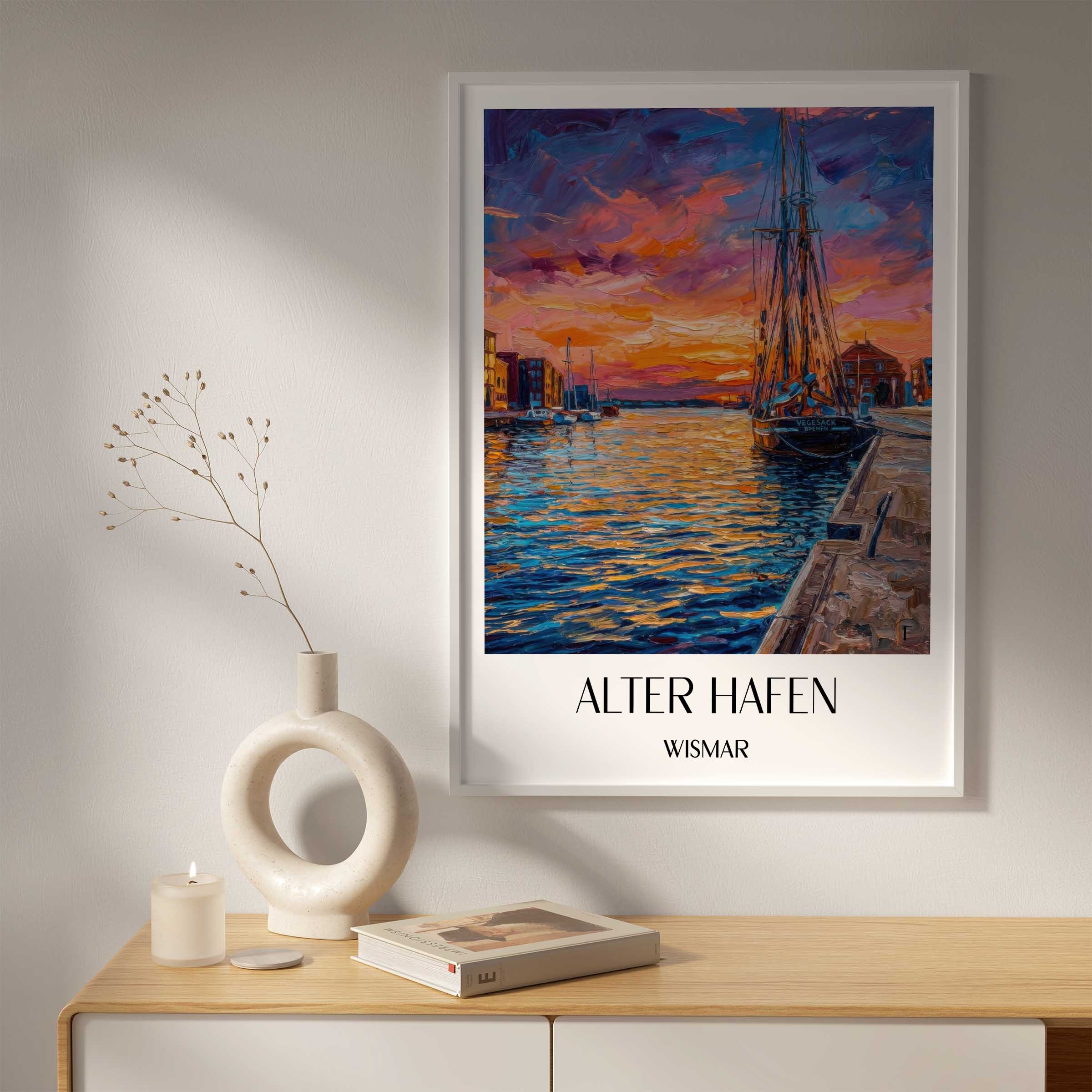 alter-hafen-wismar-deutschland-poster-oil-painting-oelgemaelde
