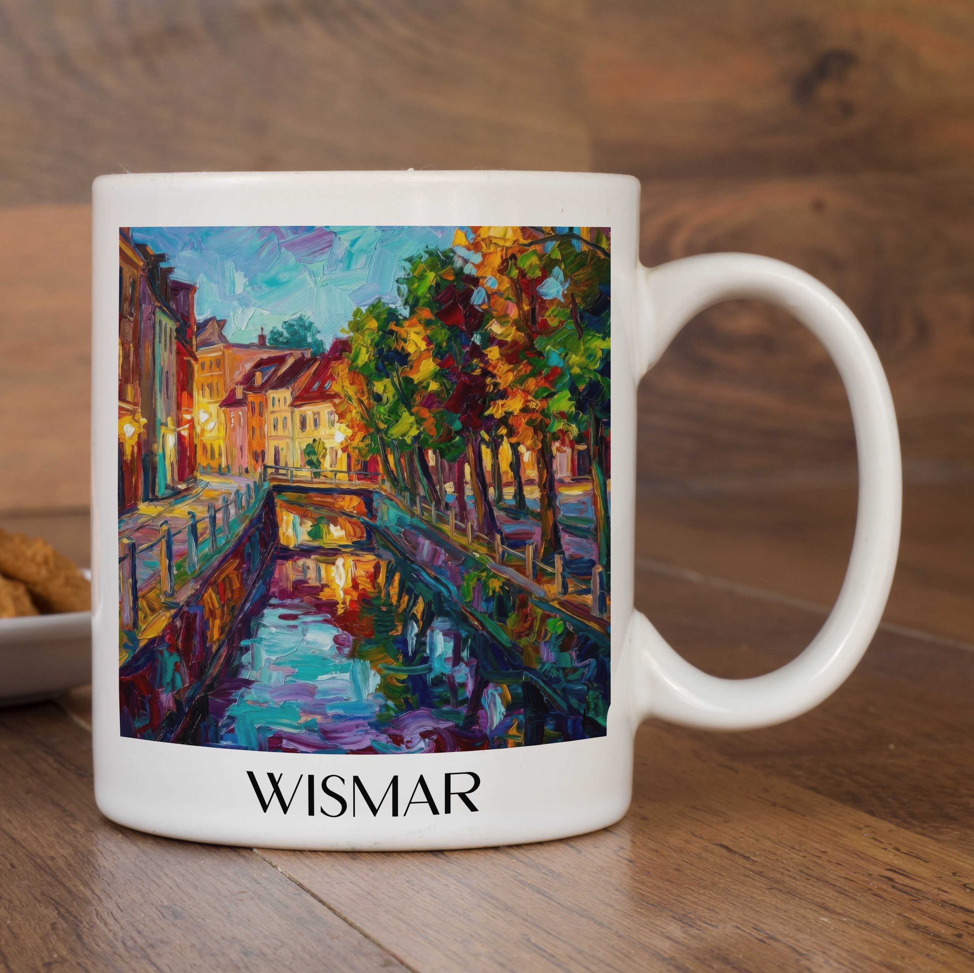 wismar-(bei-nacht)-mecklenburg-deutschland-kaffeebecher-oil-painting-oelgemaelde