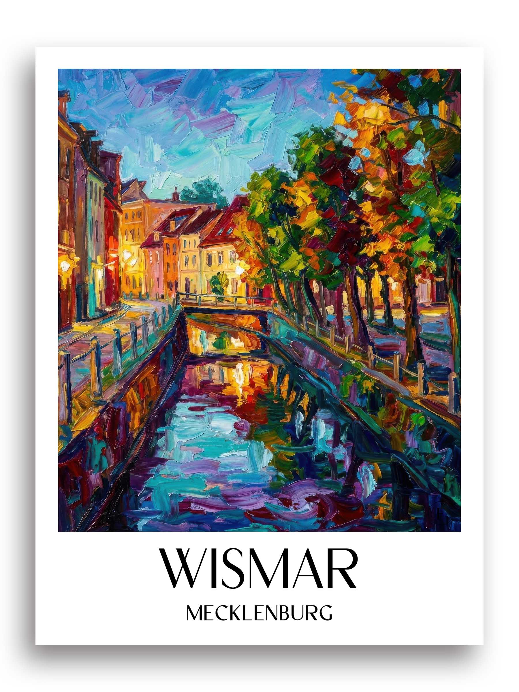wismar-(bei-nacht)-mecklenburg-deutschland-poster-oil-painting-oelgemaelde