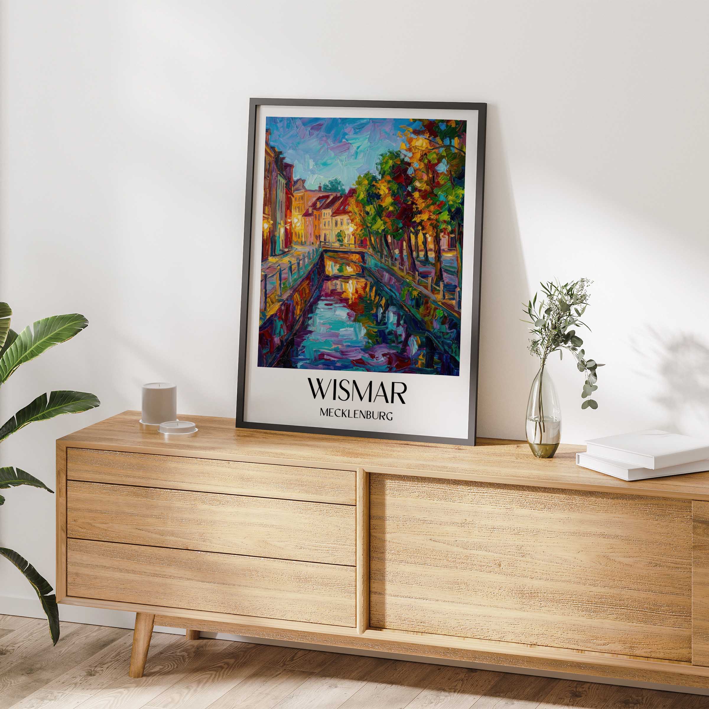 wismar-(bei-nacht)-mecklenburg-deutschland-poster-oil-painting-oelgemaelde