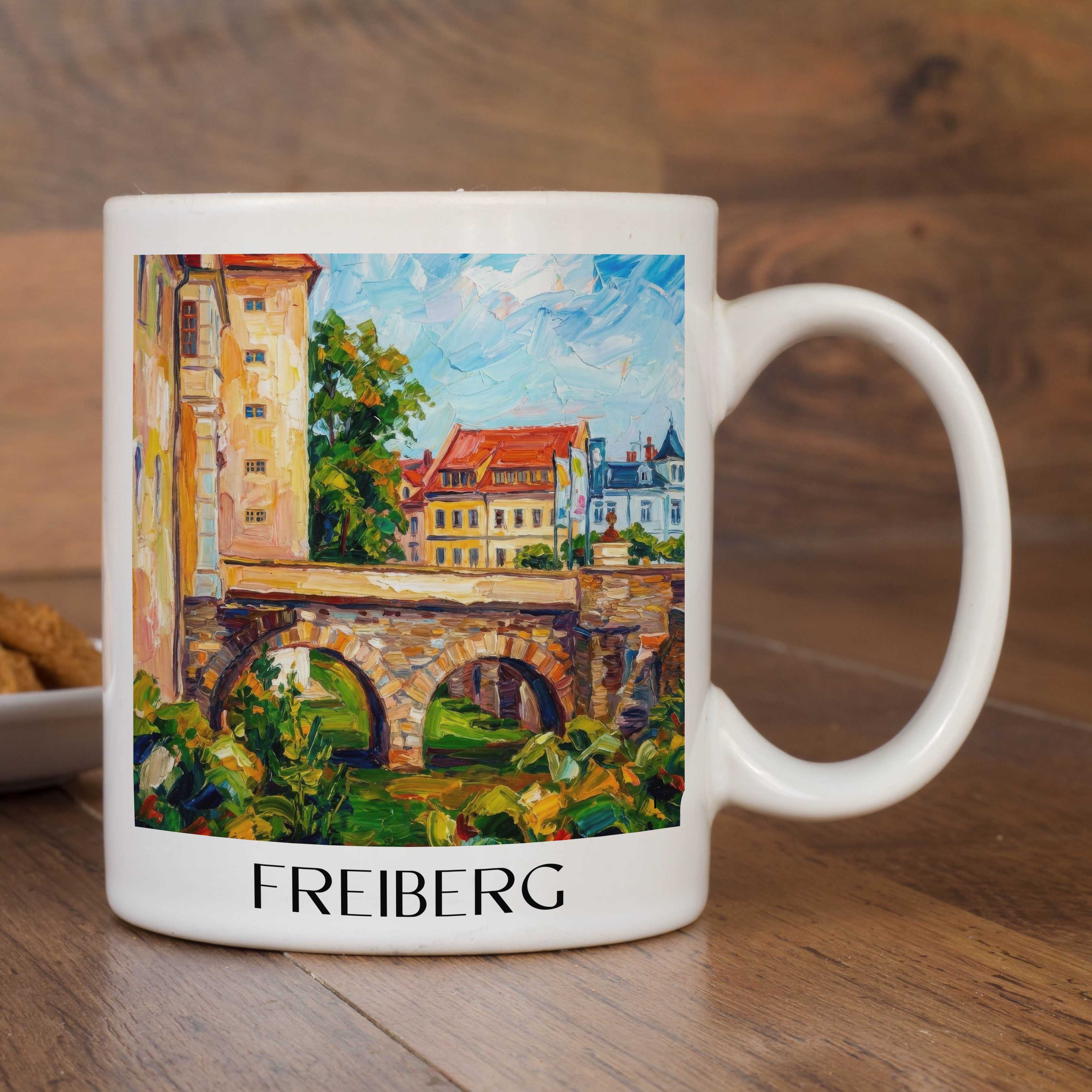freiberg-sachsen-deutschland-kaffeebecher-oil-painting-oelgemaelde