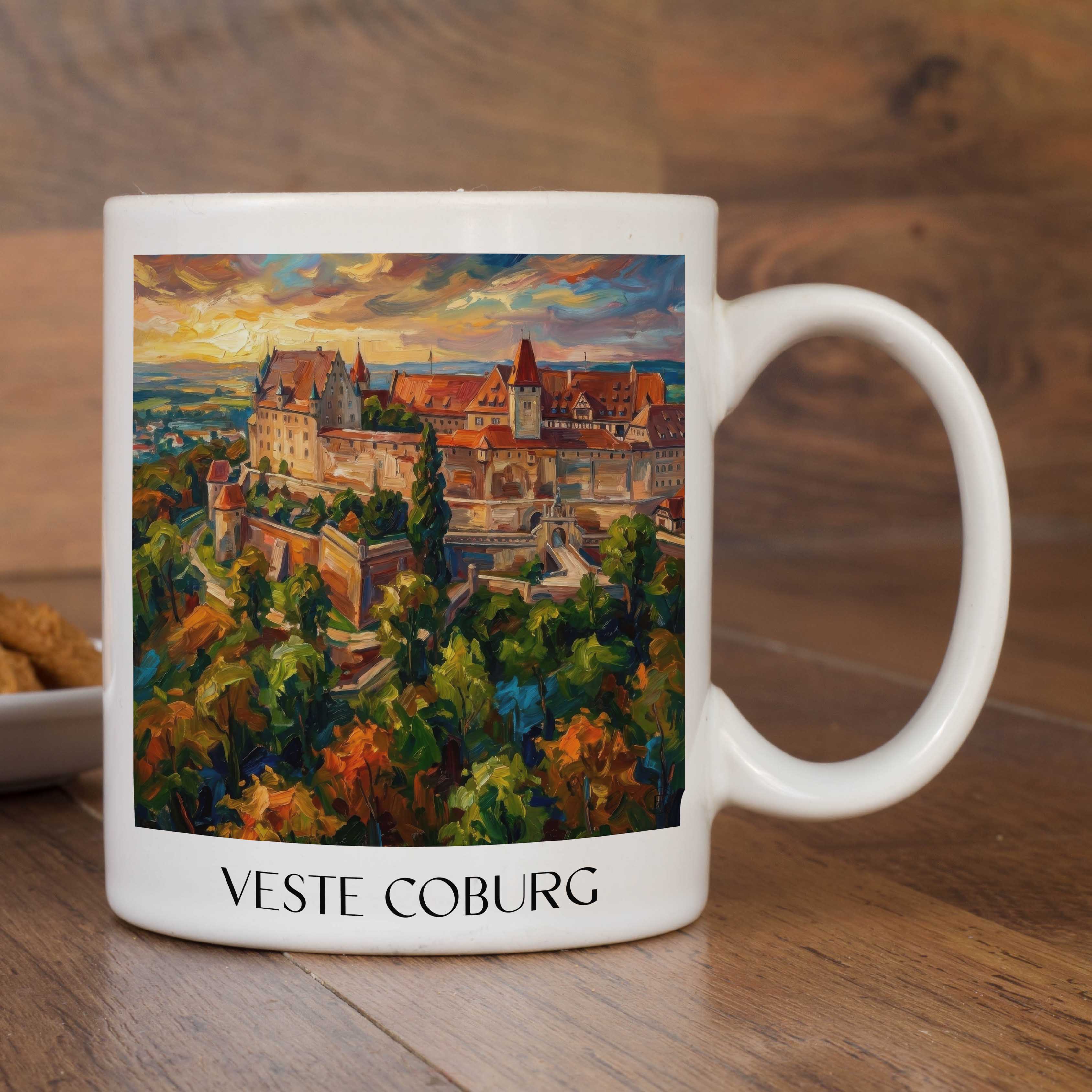 veste-coburg-oberfranken-deutschland-kaffeebecher-oil-painting-oelgemaelde