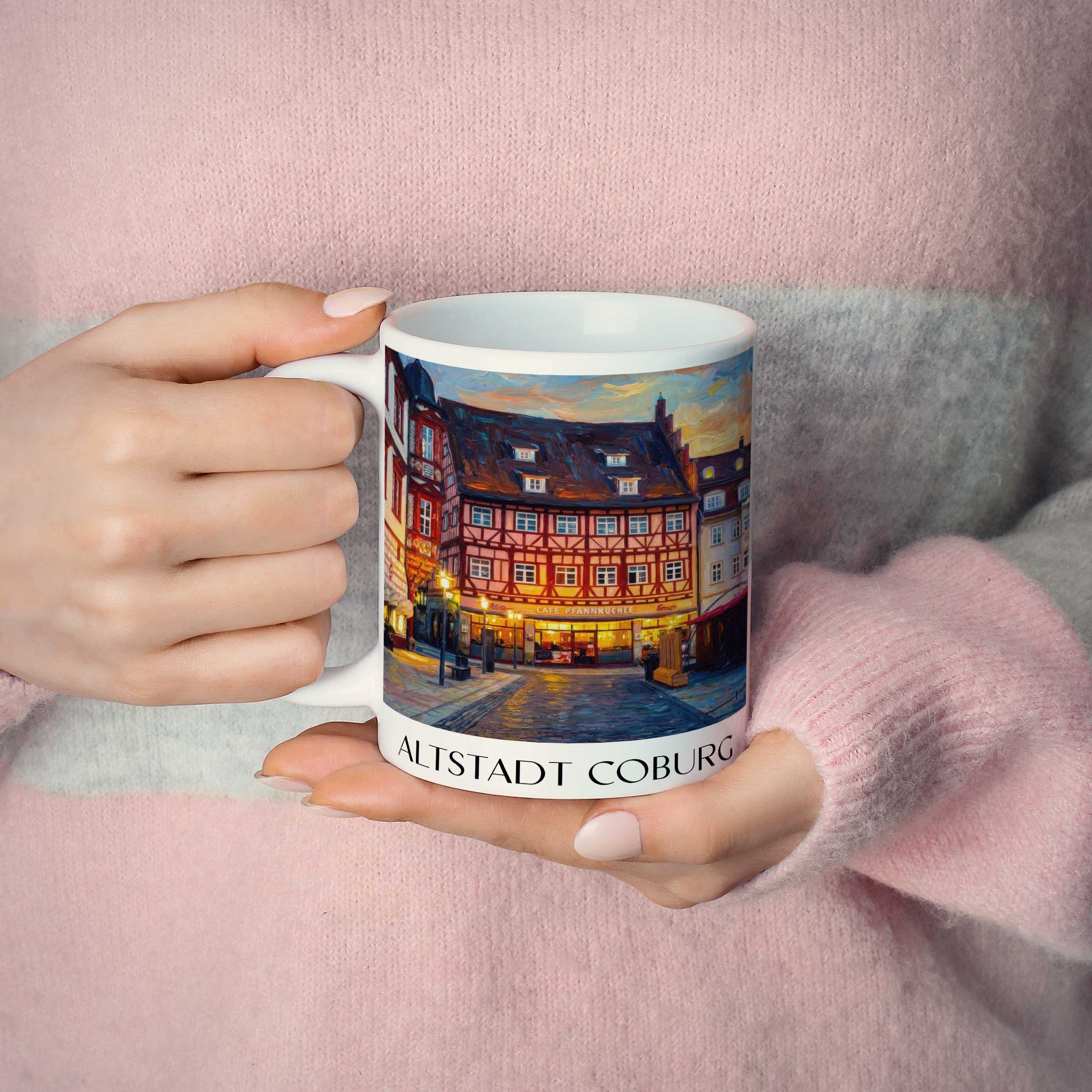 altstadt-coburg-deutschland-kaffeebecher-oil-painting-oelgemaelde