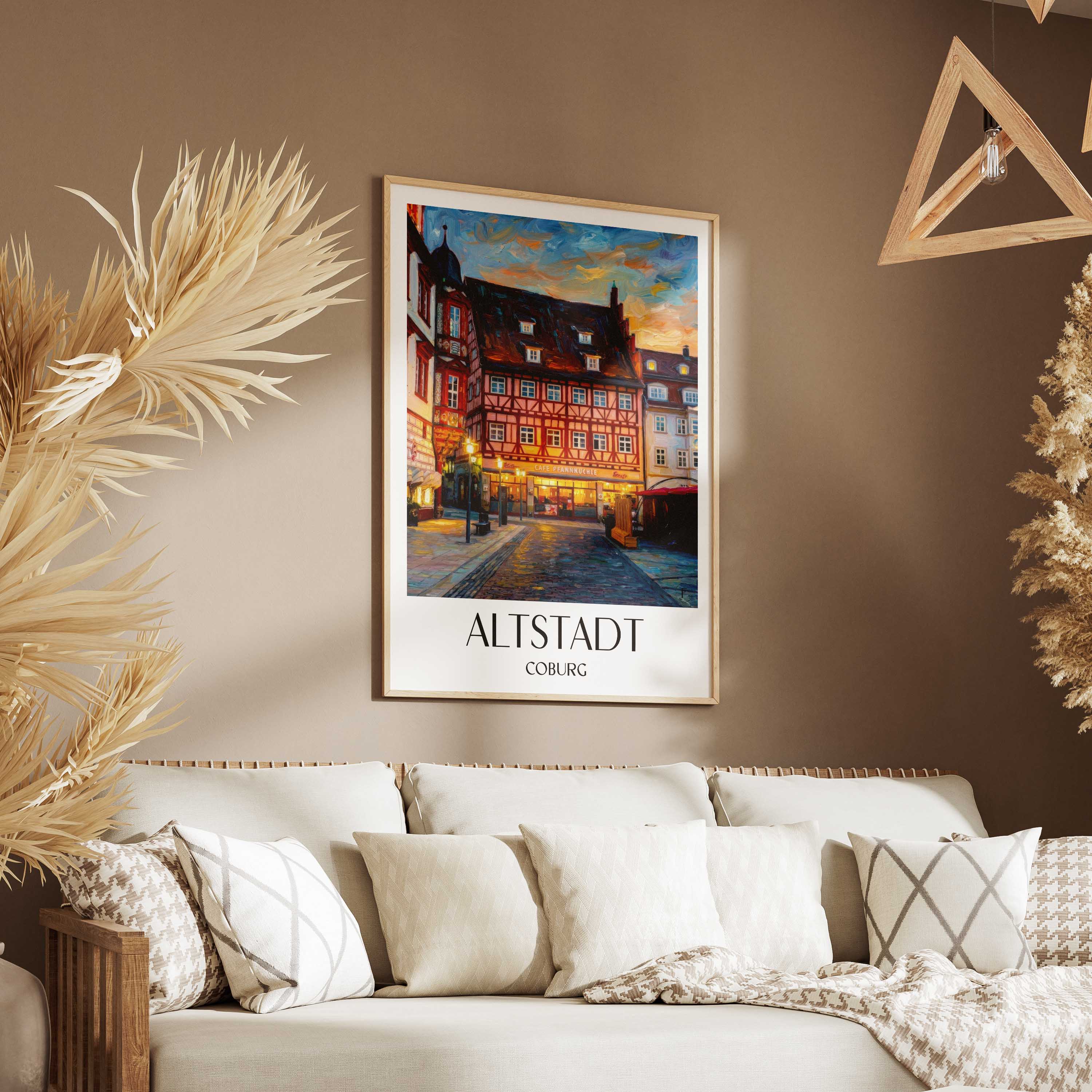 altstadt-coburg-deutschland-poster-oil-painting-oelgemaelde