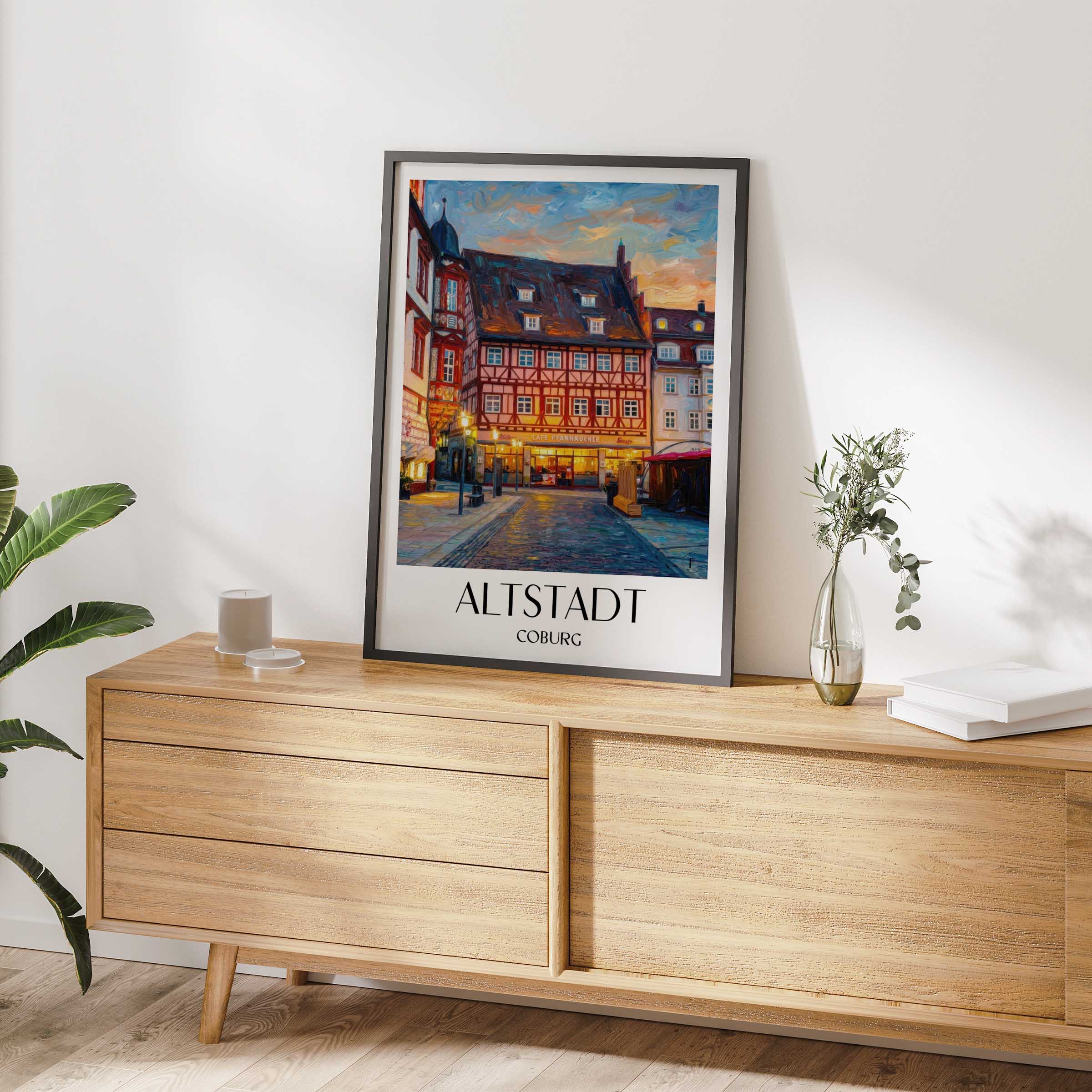 altstadt-coburg-deutschland-poster-oil-painting-oelgemaelde