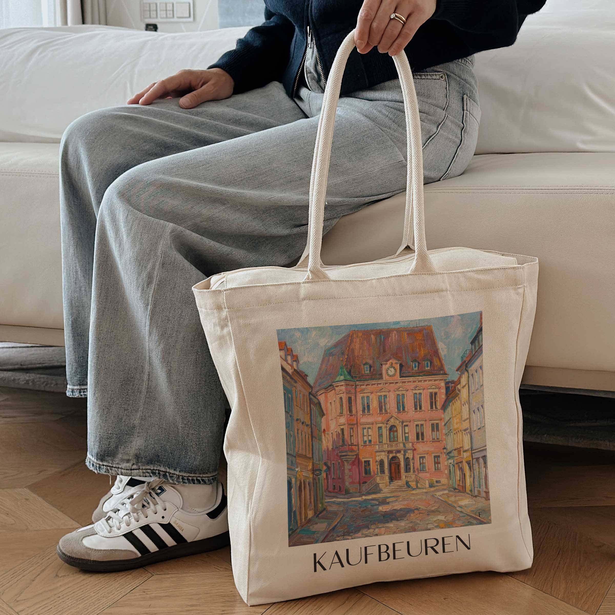 kaufbeuren-schwaben-deutschland-einkaufstasche-oil-painting-oelgemaelde