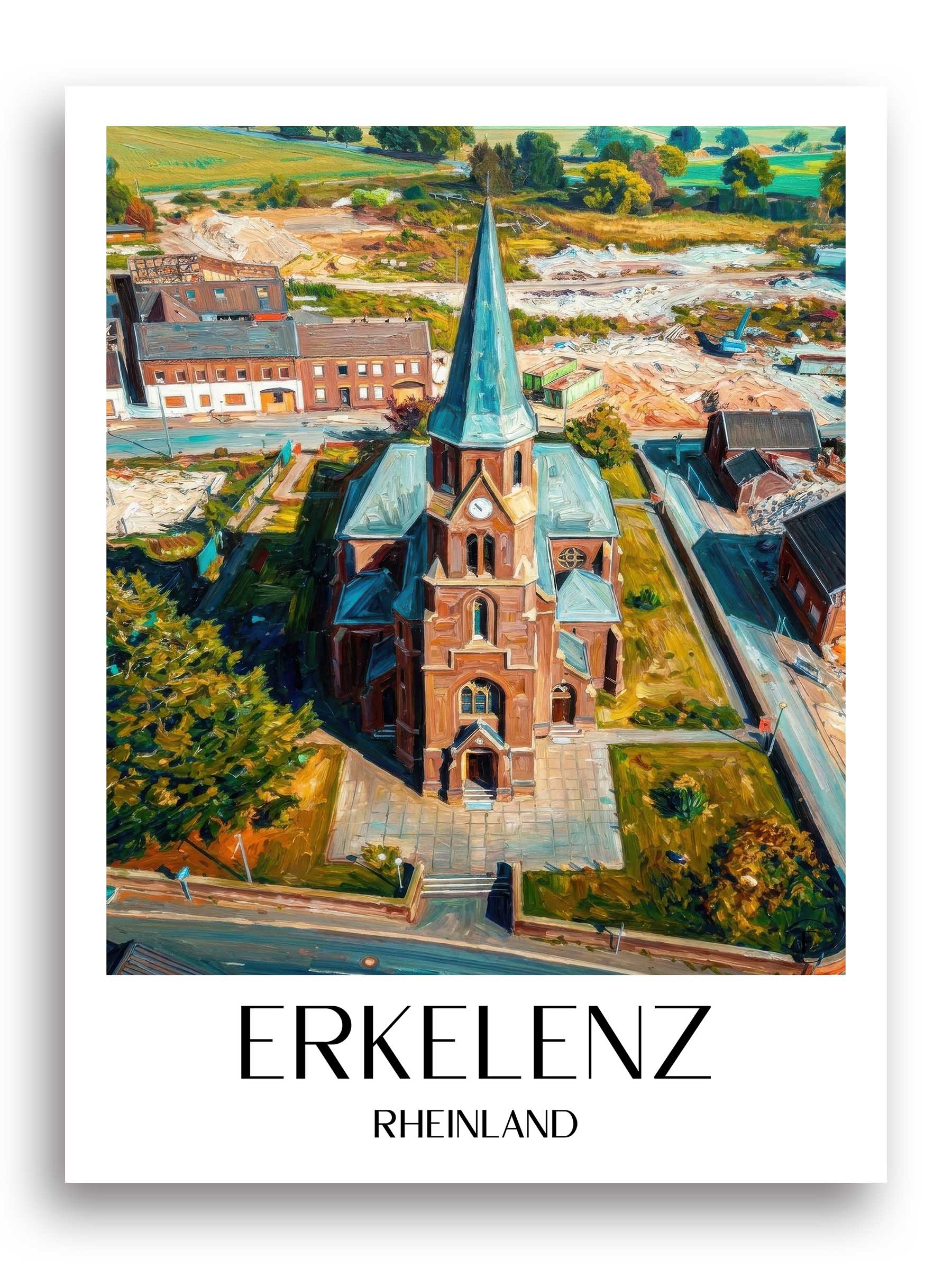 erkelenz-rheinland-deutschland-poster-oil-painting-oelgemaelde