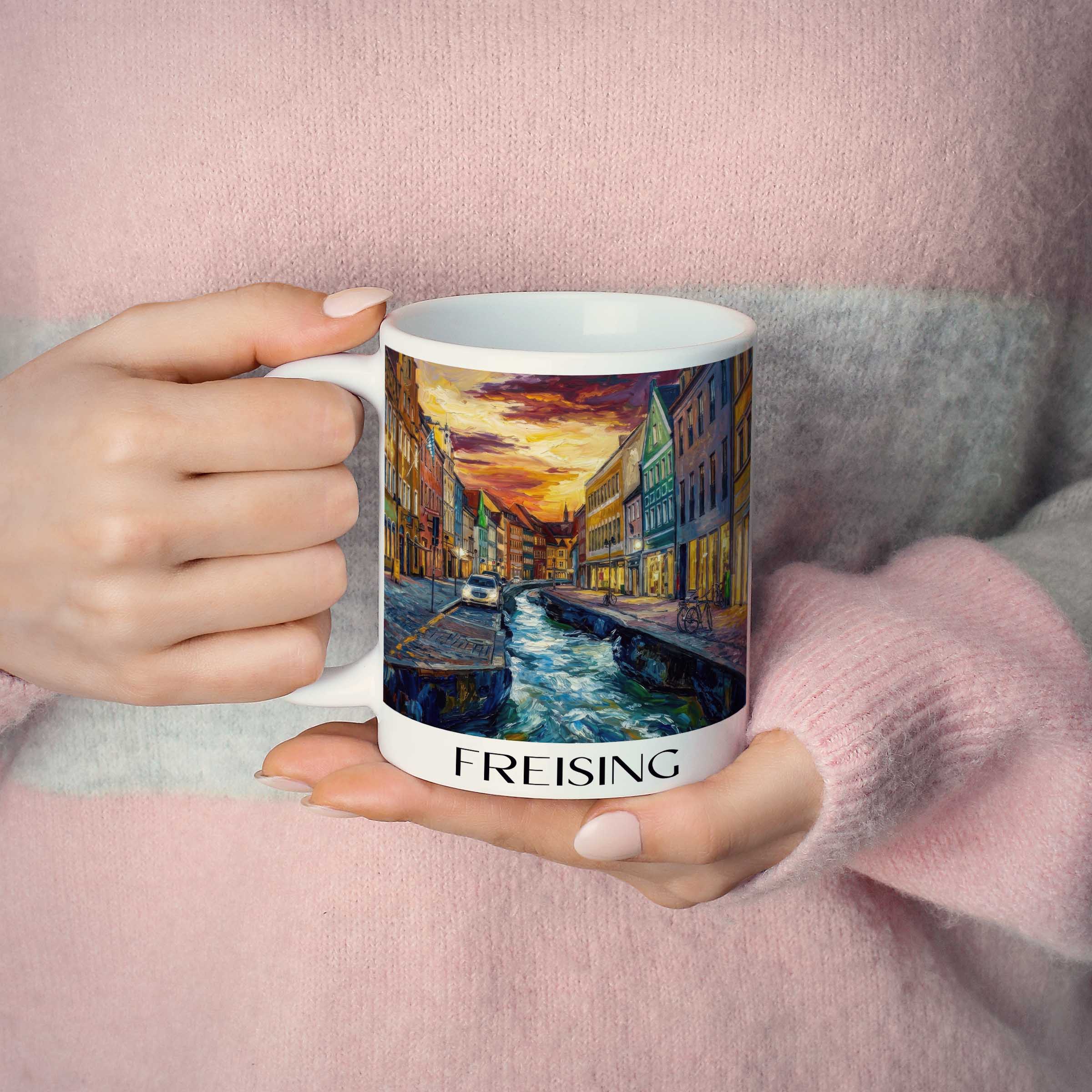 freising-oberbayern-deutschland-kaffeebecher-oil-painting-oelgemaelde
