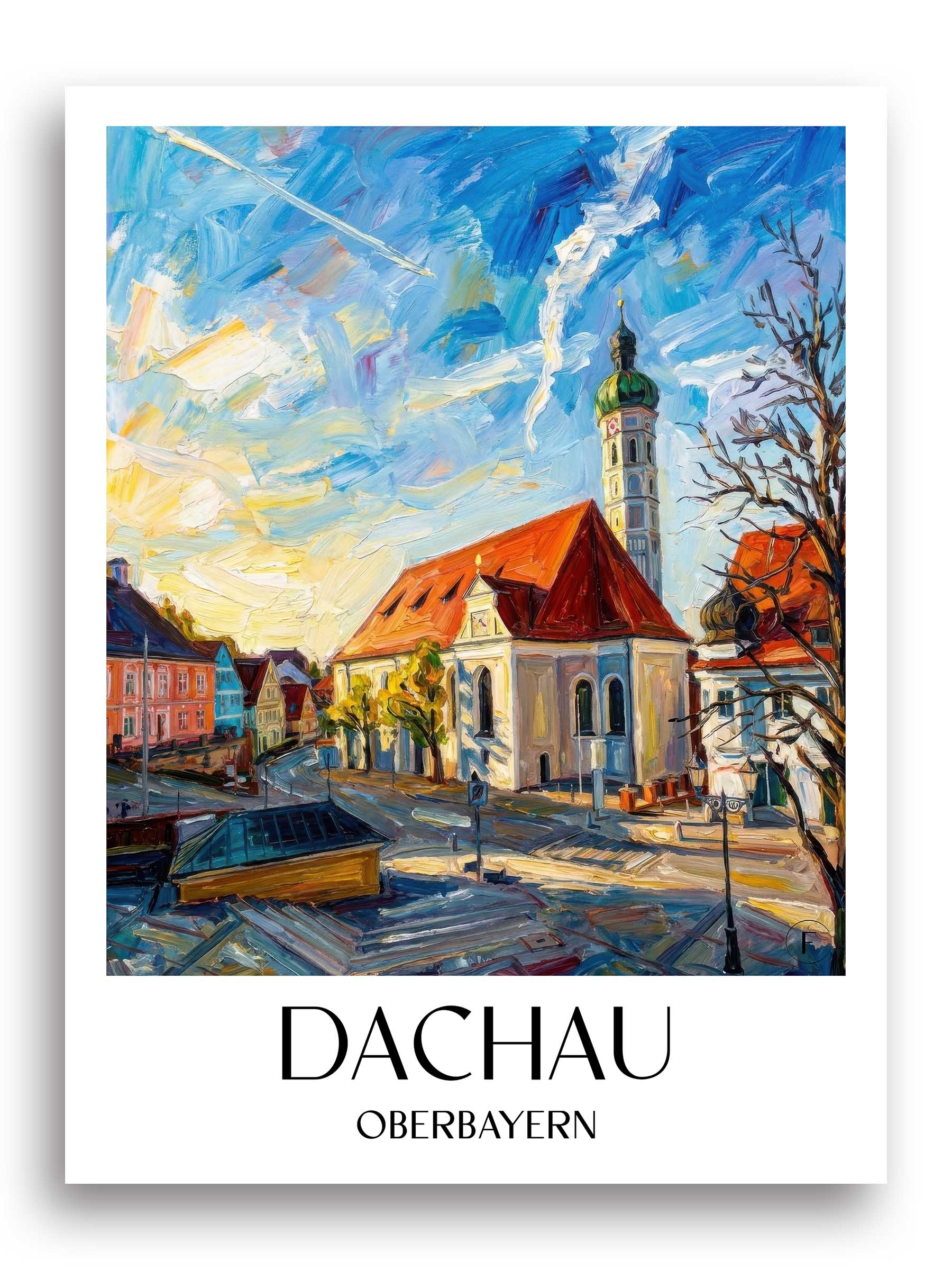 dachau-oberbayern-deutschland-poster-oil-painting-oelgemaelde