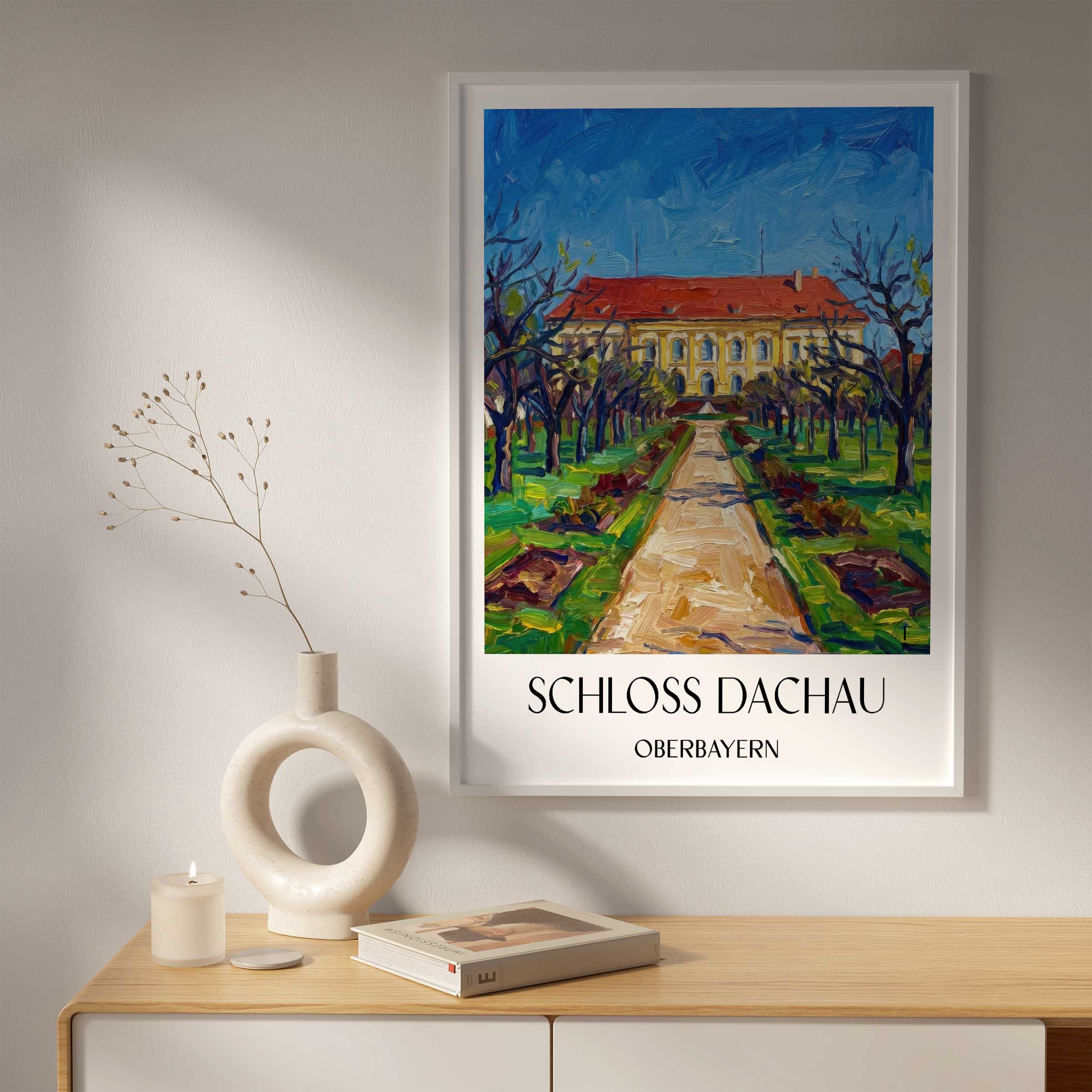 schloss-dachau-oberbayern-deutschland-poster-oil-painting-oelgemaelde