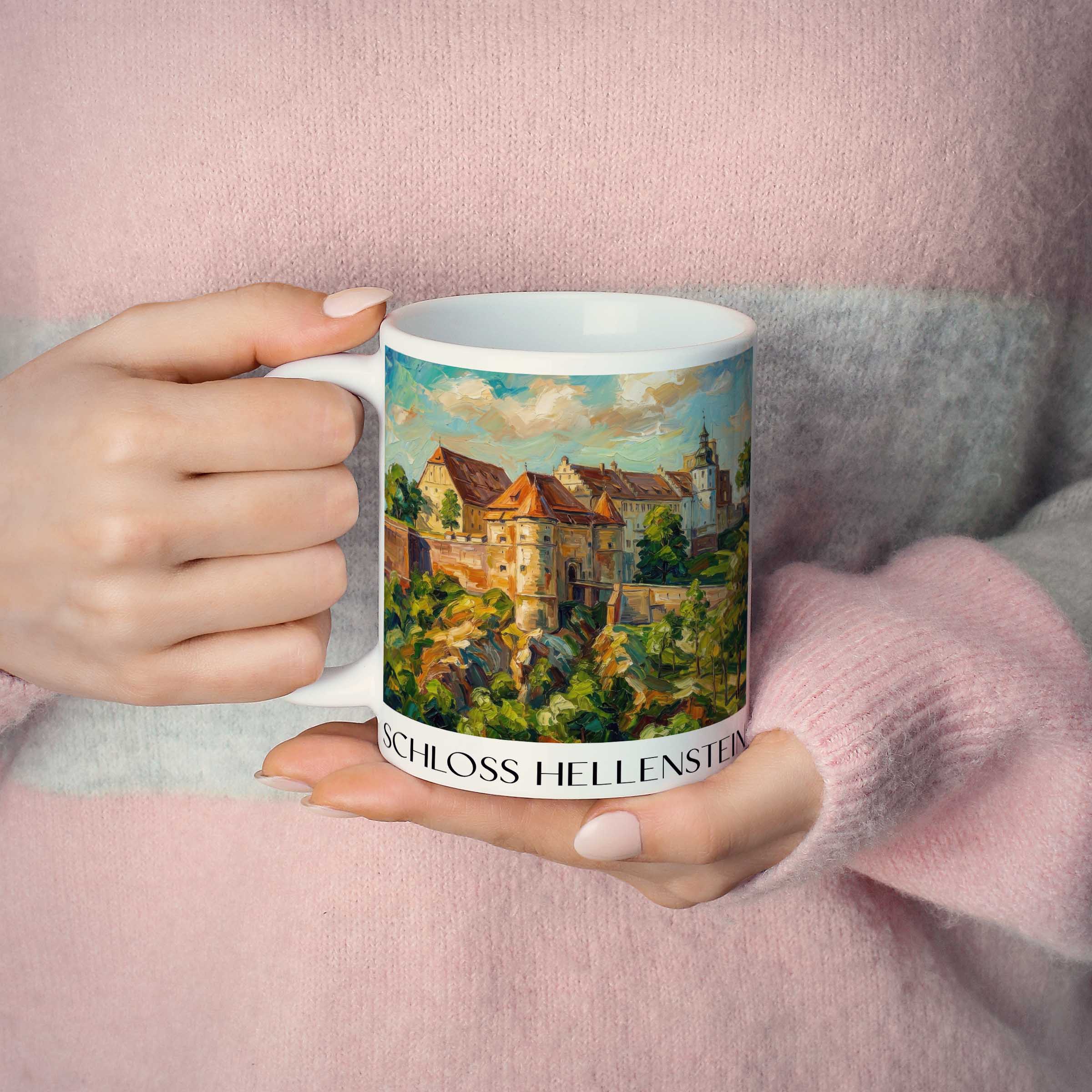 schloss-hellenstein-heidenheim-deutschland-kaffeebecher-oil-painting-oelgemaelde