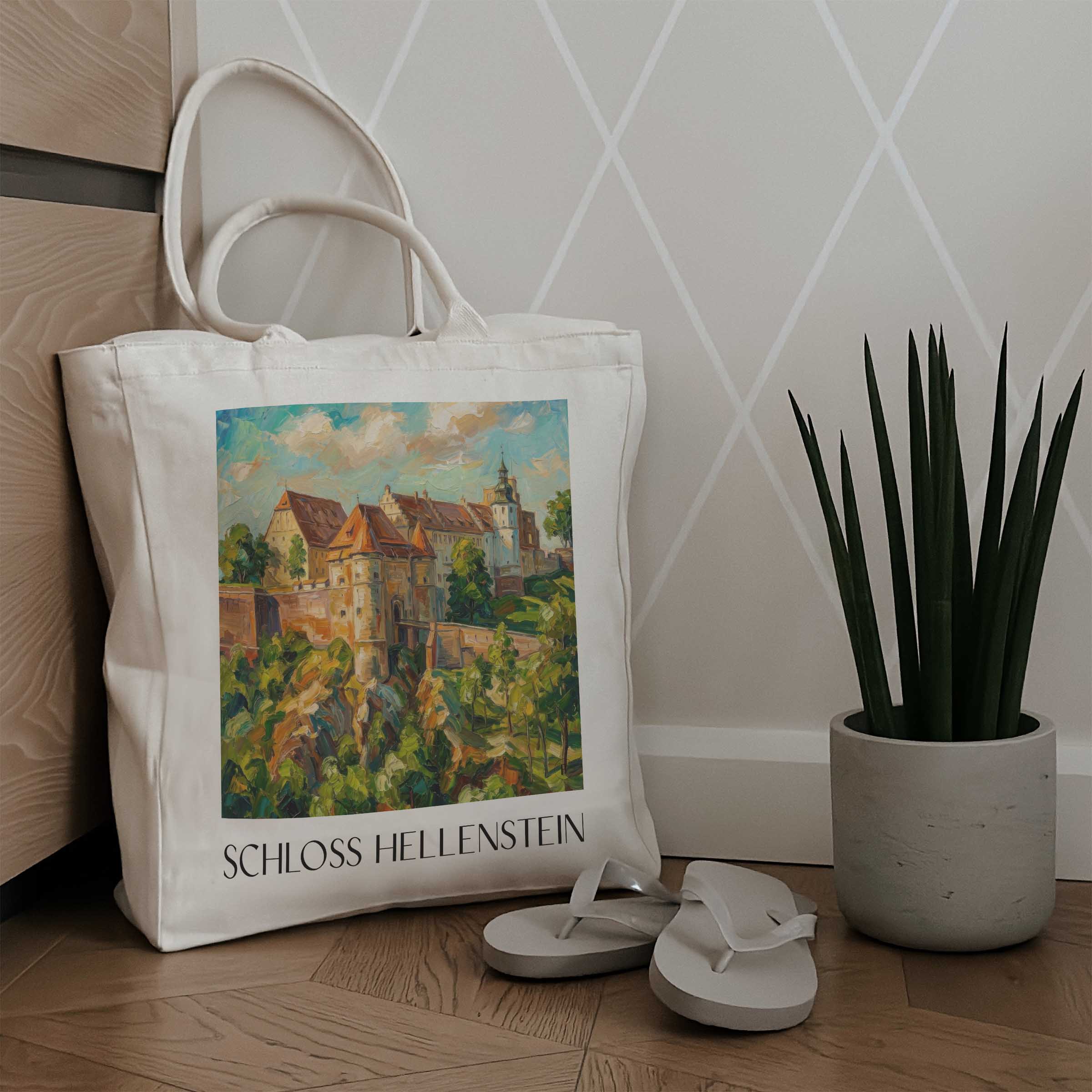 schloss-hellenstein-heidenheim-deutschland-einkaufstasche-oil-painting-oelgemaelde