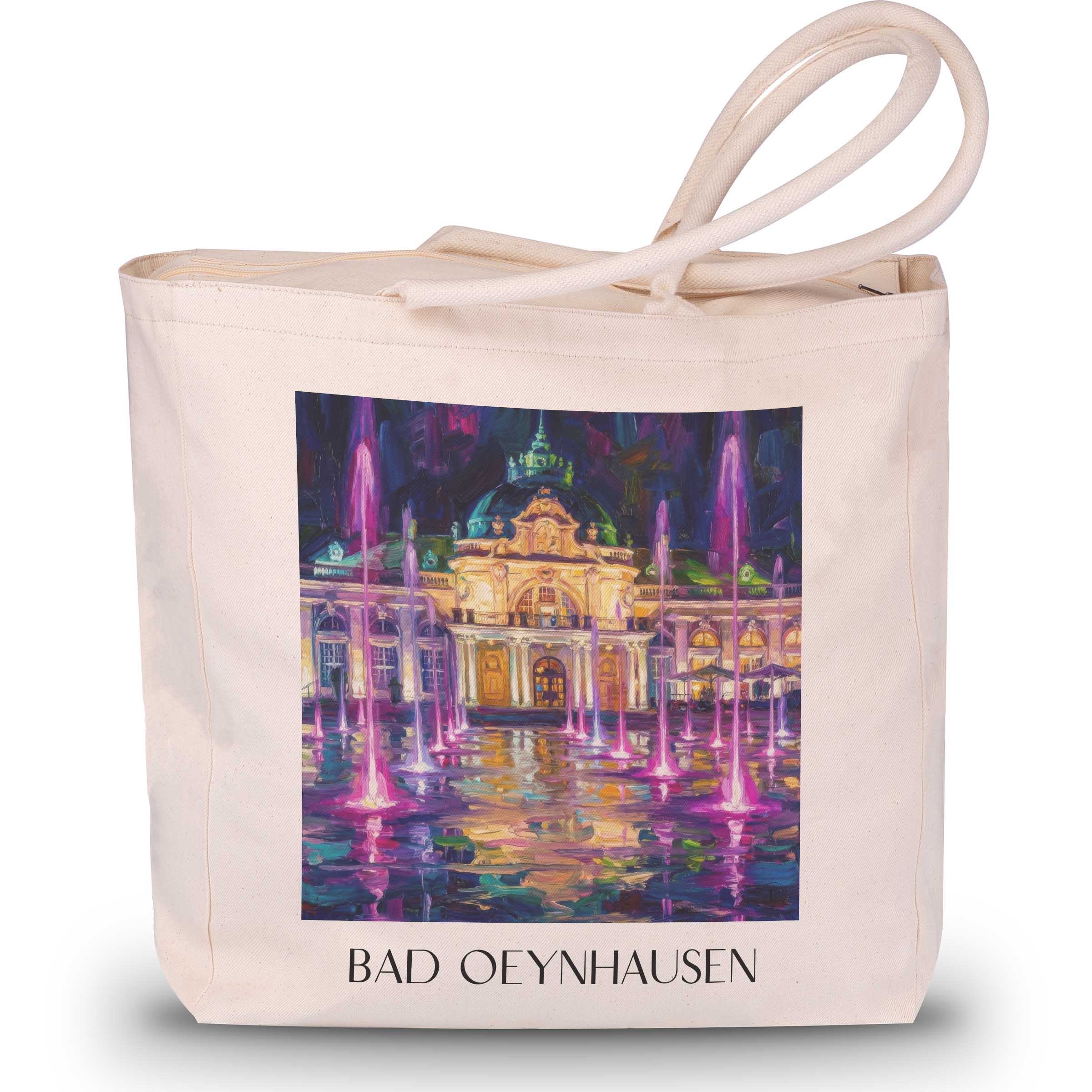 Bad Oeynhausen Shopping Tasche - Ostwestfalen - Deutschland Tote Bag - Einkaufstasche im Ölgemälde Stil