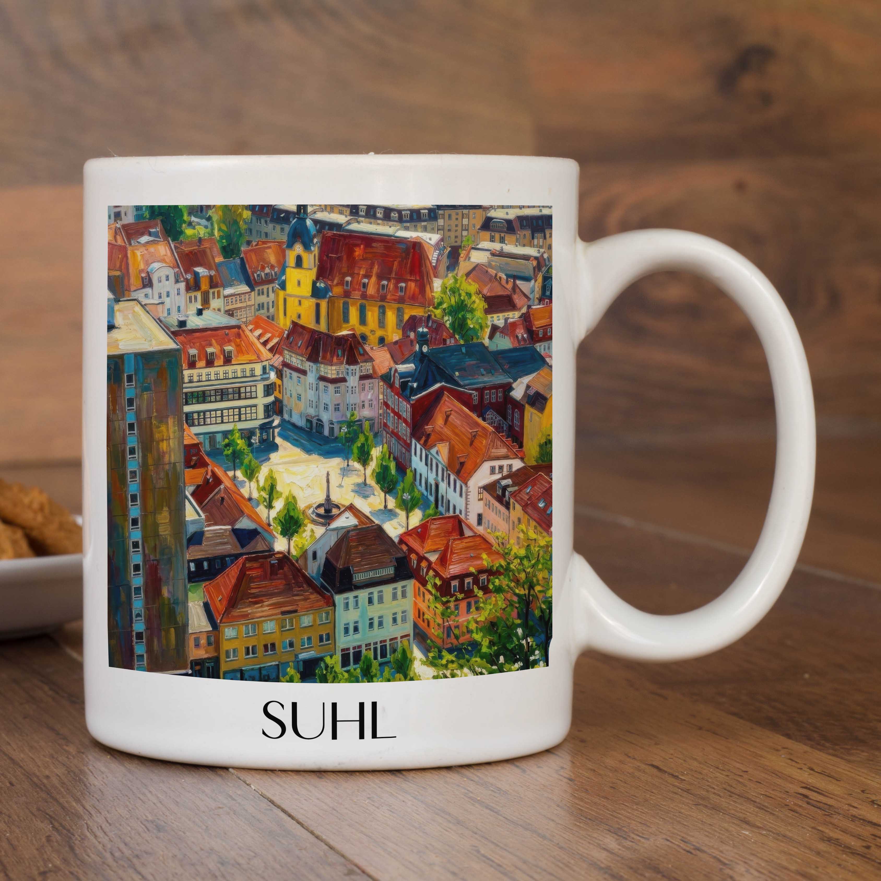 suhl-thüringen-deutschland-kaffeebecher-oil-painting-oelgemaelde