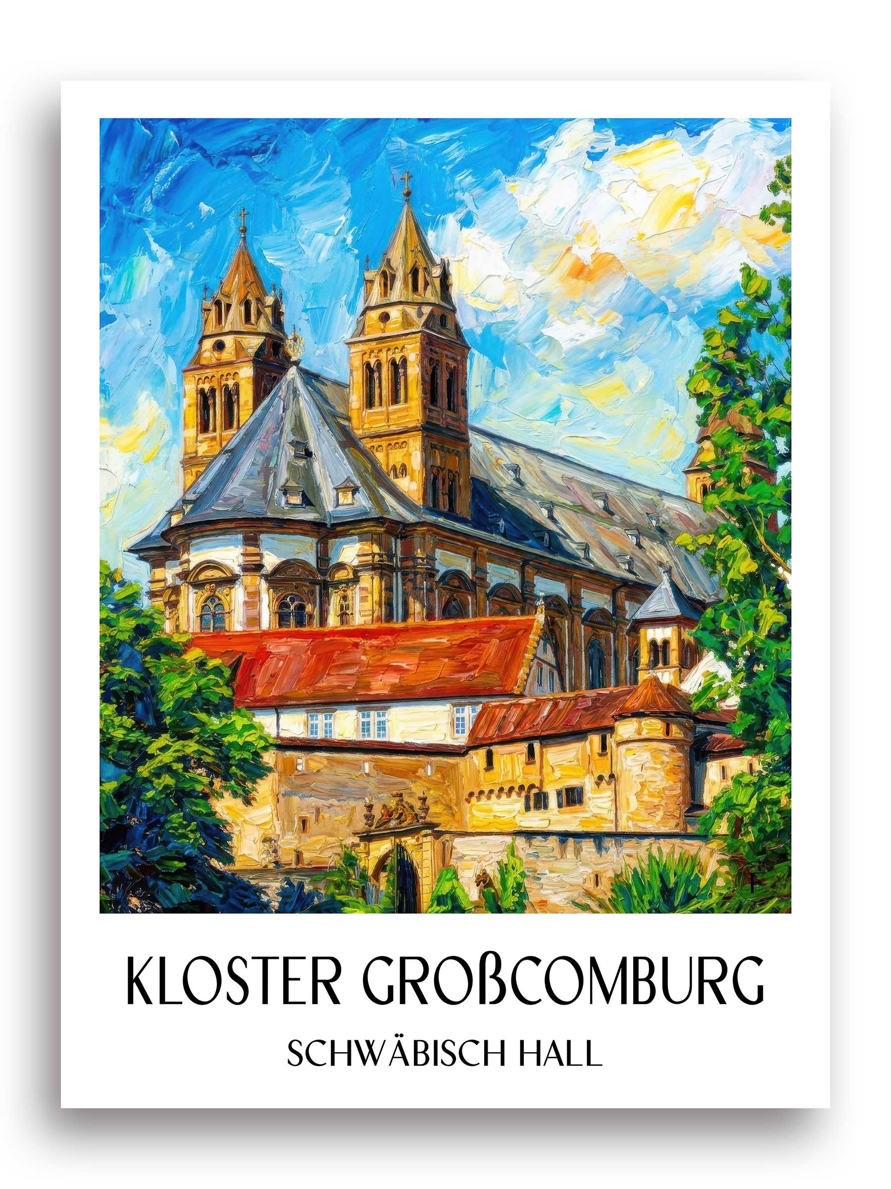 kloster-großcomburg-schwäbisch-hall-deutschland-poster-oil-painting-oelgemaelde