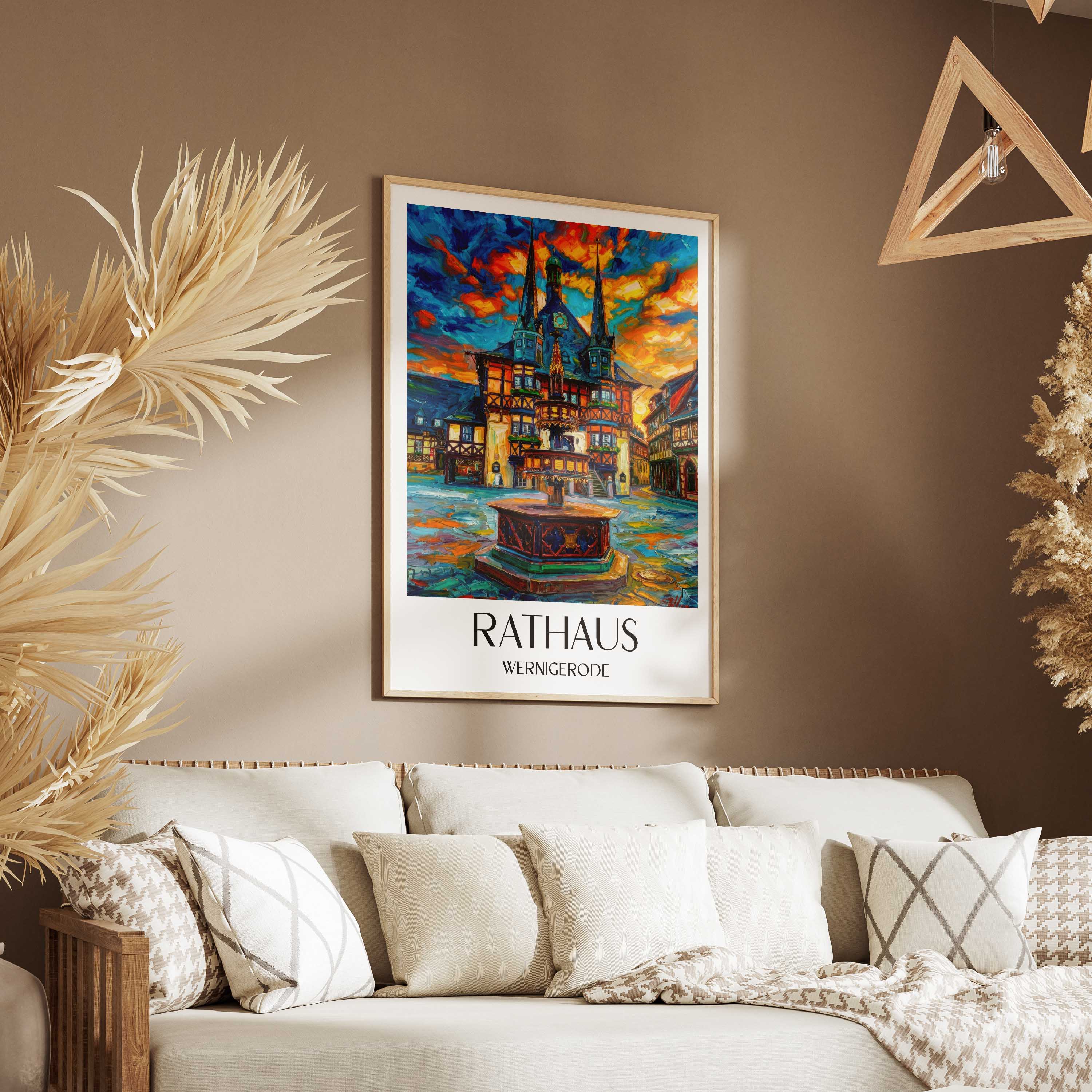 rathaus-wernigerode-deutschland-poster-oil-painting-oelgemaelde