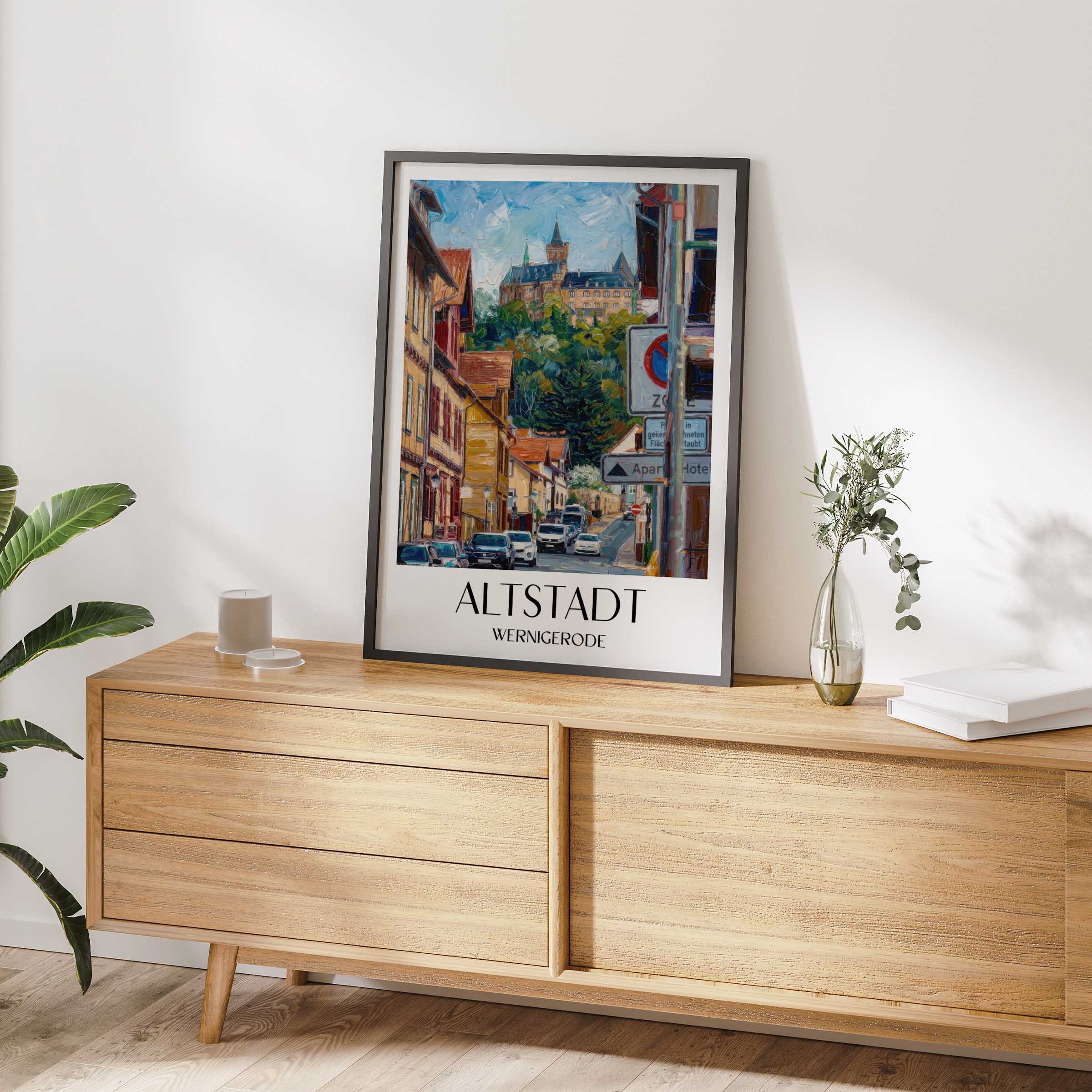 altstadt-wernigerode-deutschland-poster-oil-painting-oelgemaelde