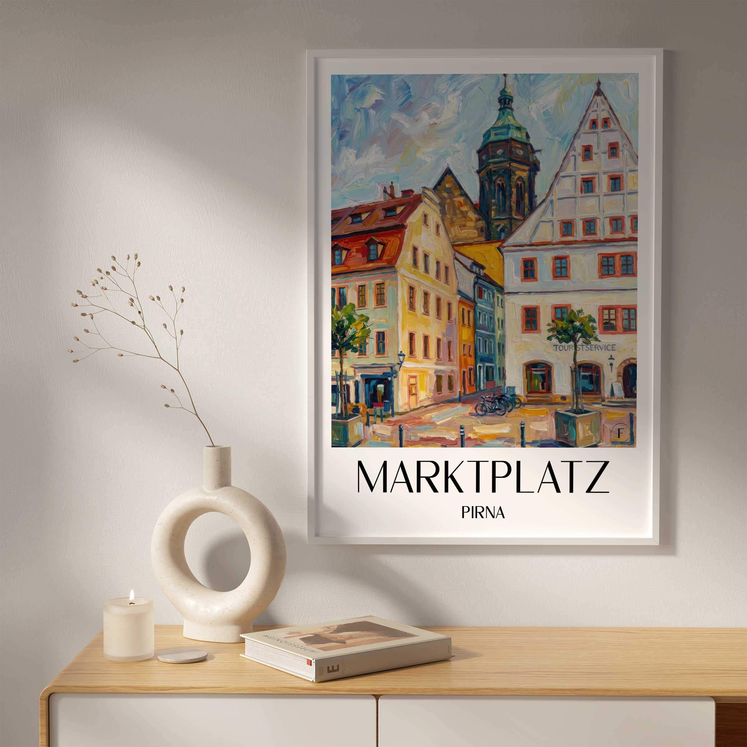 marktplatz-pirna-deutschland-poster-oil-painting-oelgemaelde