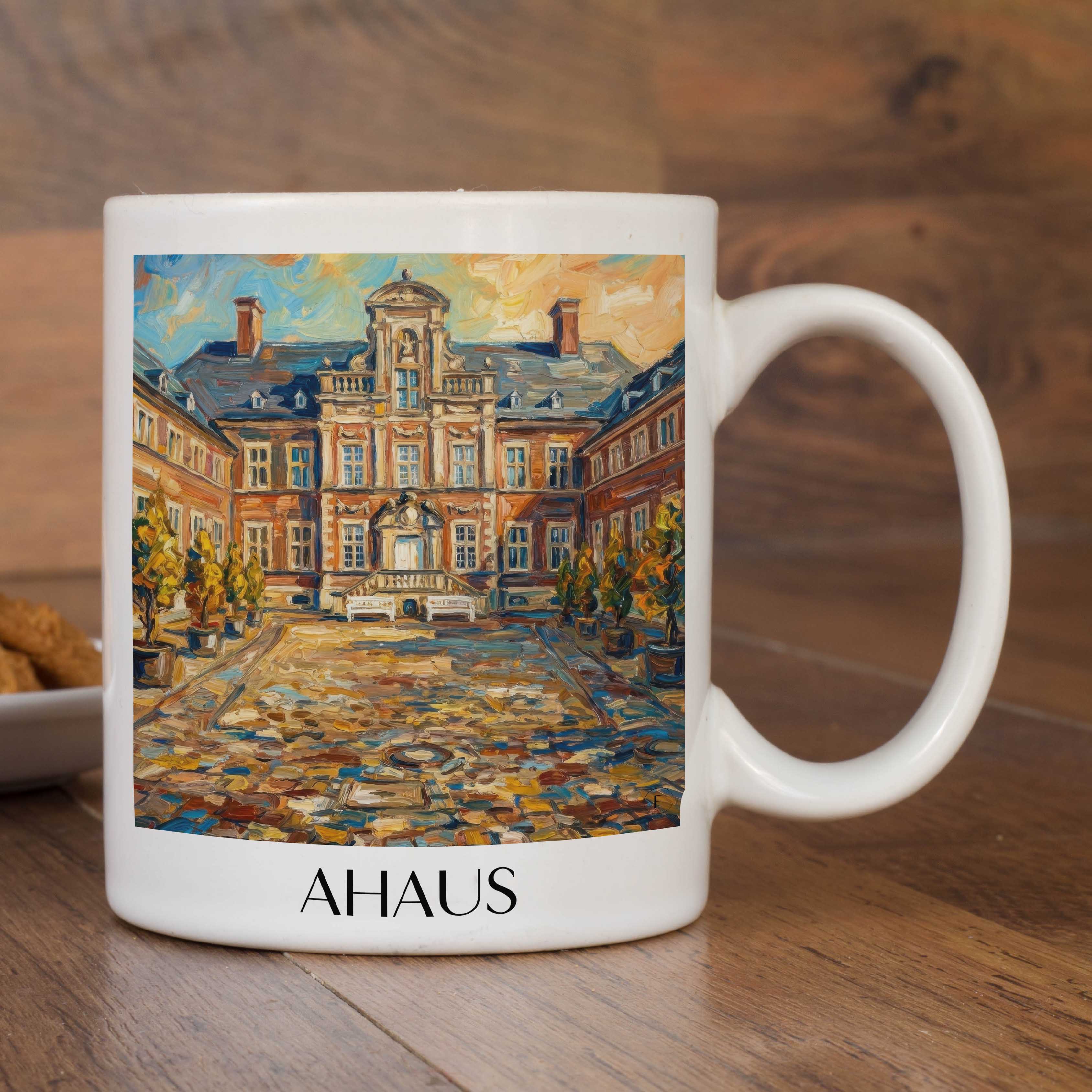 ahaus-münsterland-deutschland-kaffeebecher-oil-painting-oelgemaelde