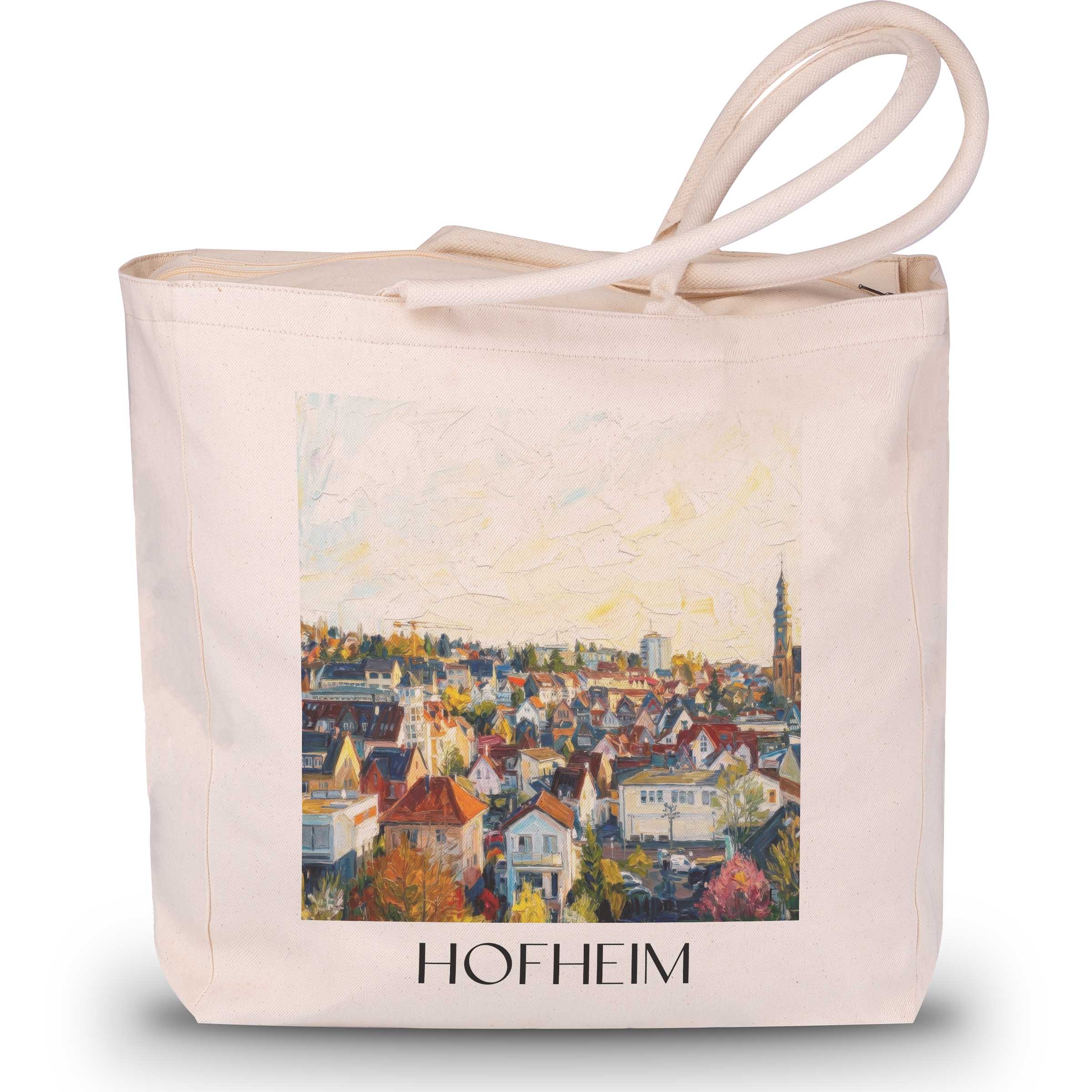 Hofheim Shopping Tasche - Taunus - Deutschland Tote Bag - Einkaufstasche im Ölgemälde Stil