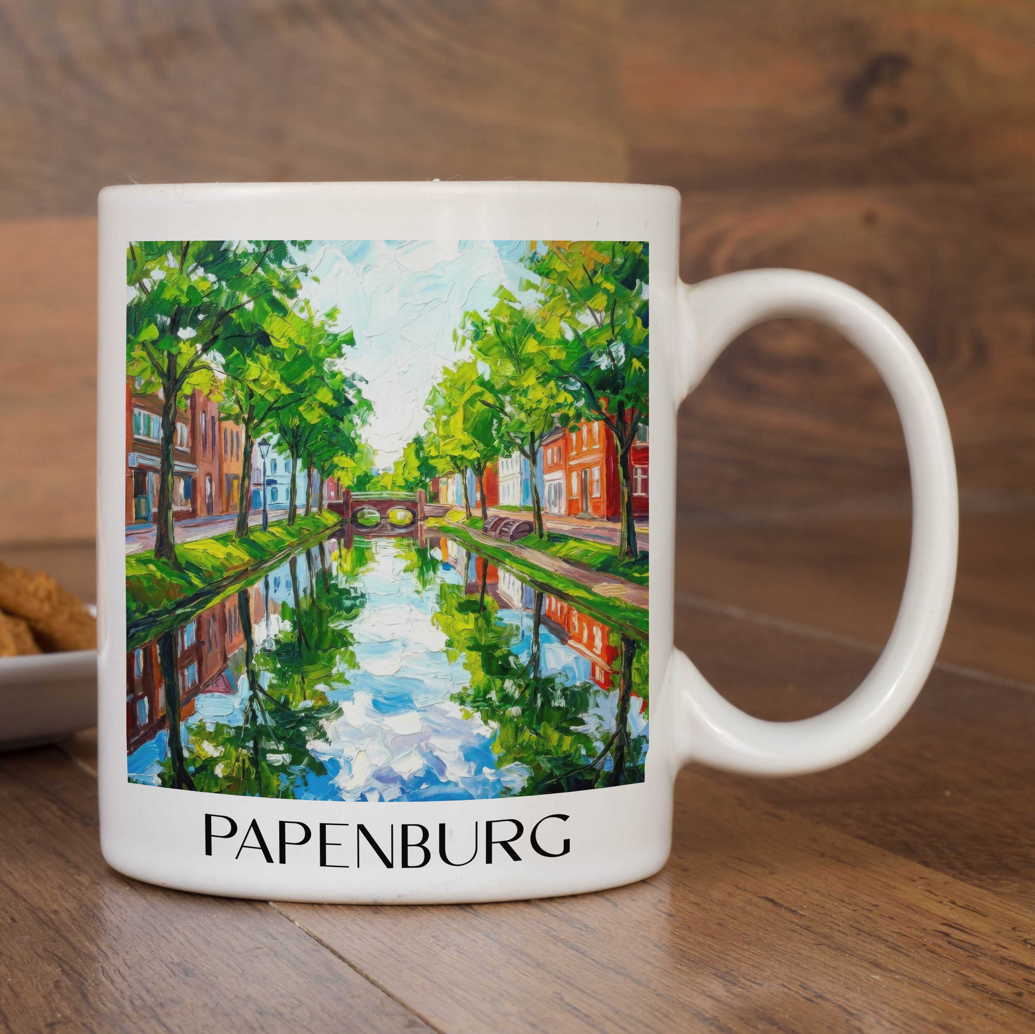 papenburg-niedersachsen-deutschland-kaffeebecher-oil-painting-oelgemaelde