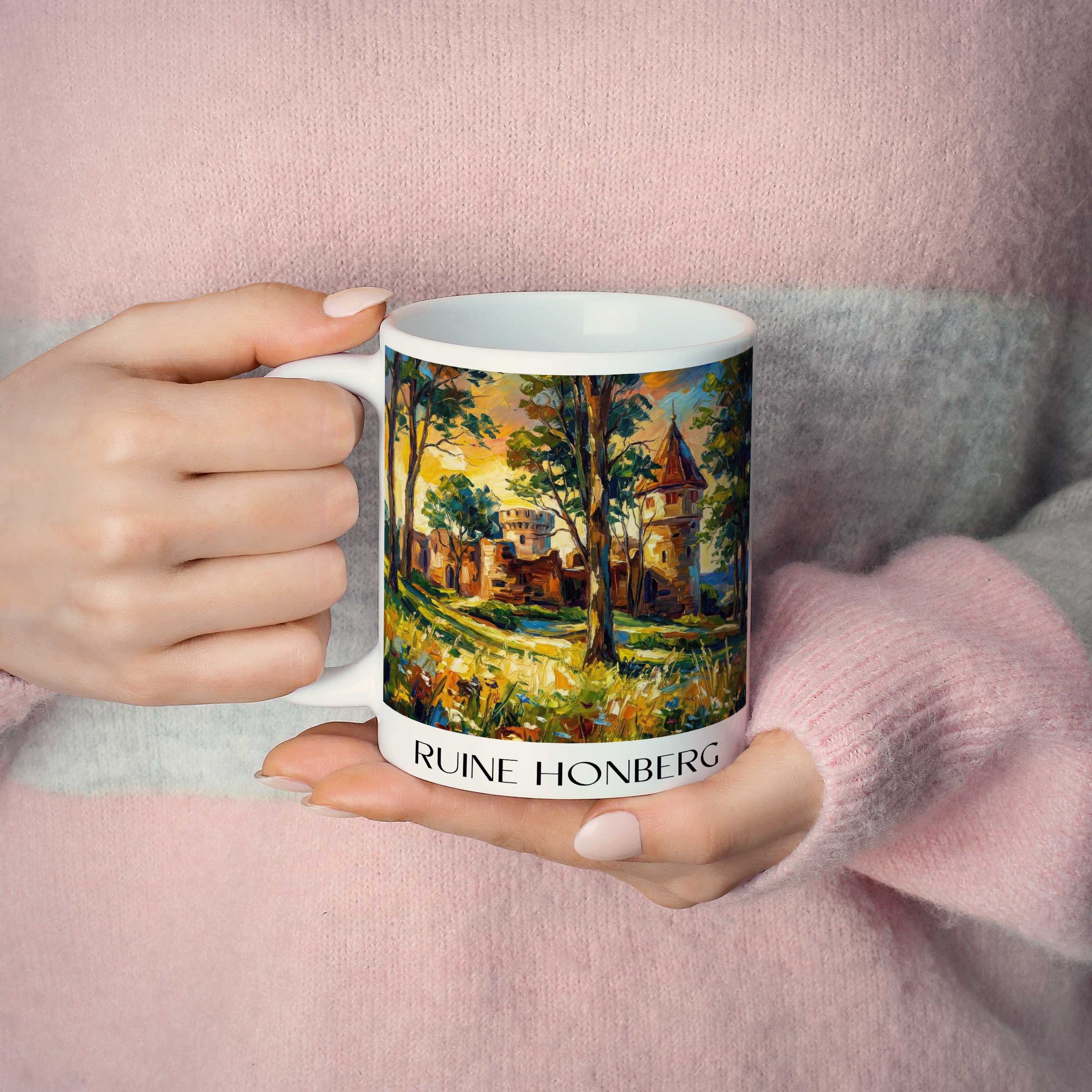 ruine-honberg-tuttlingen-deutschland-kaffeebecher-oil-painting-oelgemaelde