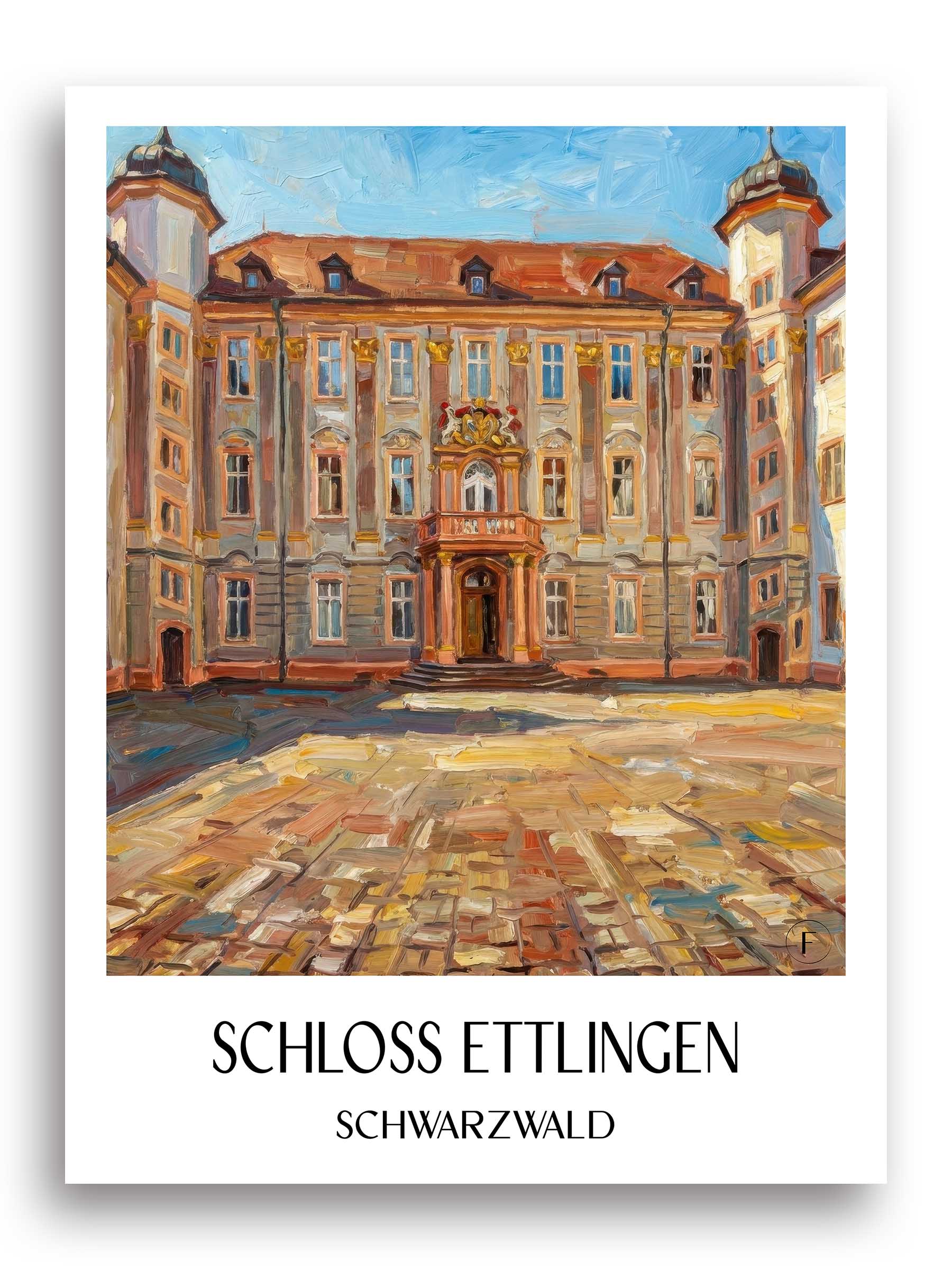 schloss-ettlingen-schwarzwald-deutschland-poster-oil-painting-oelgemaelde