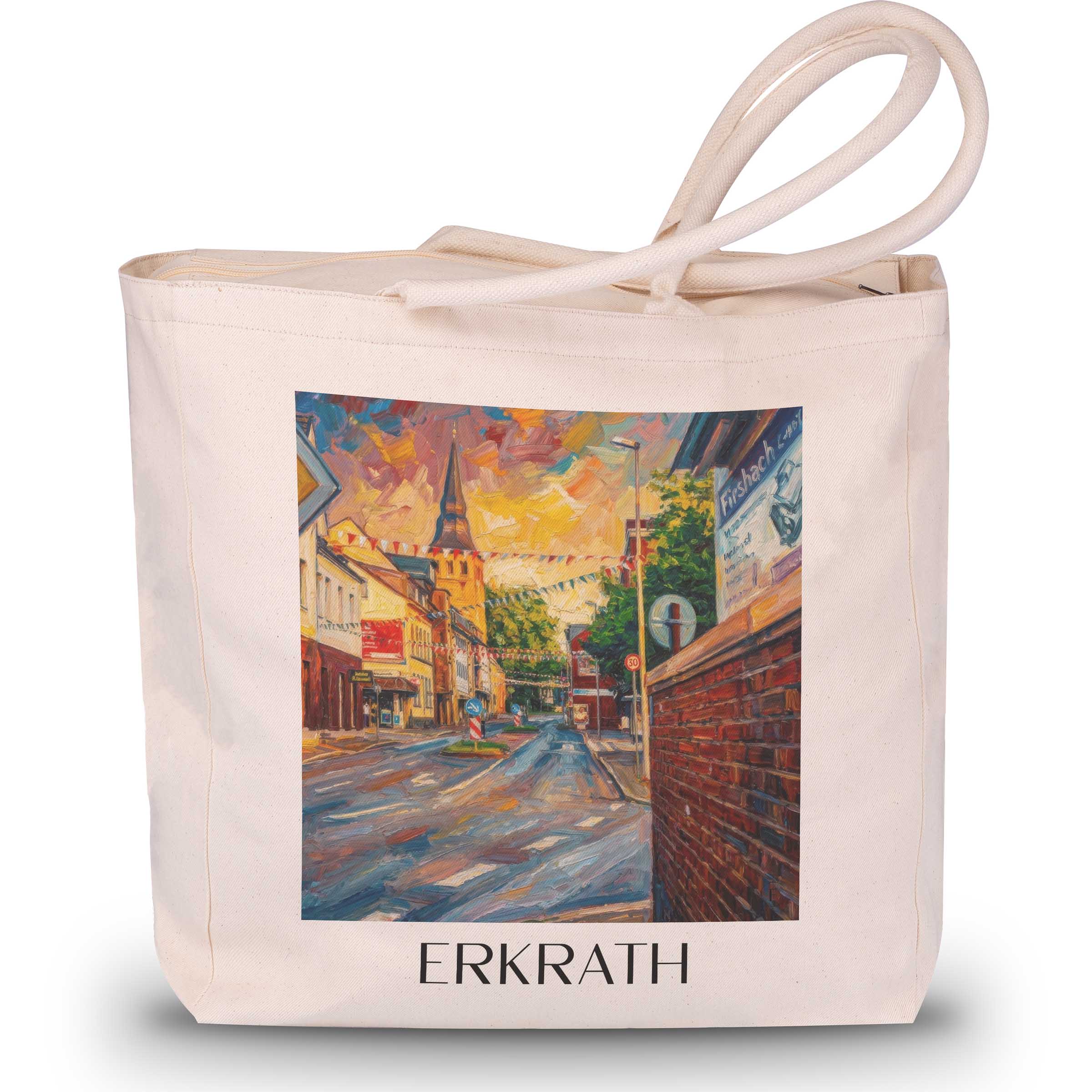 erkrath-rheinland-deutschland-einkaufstasche-oil-painting-oelgemaelde