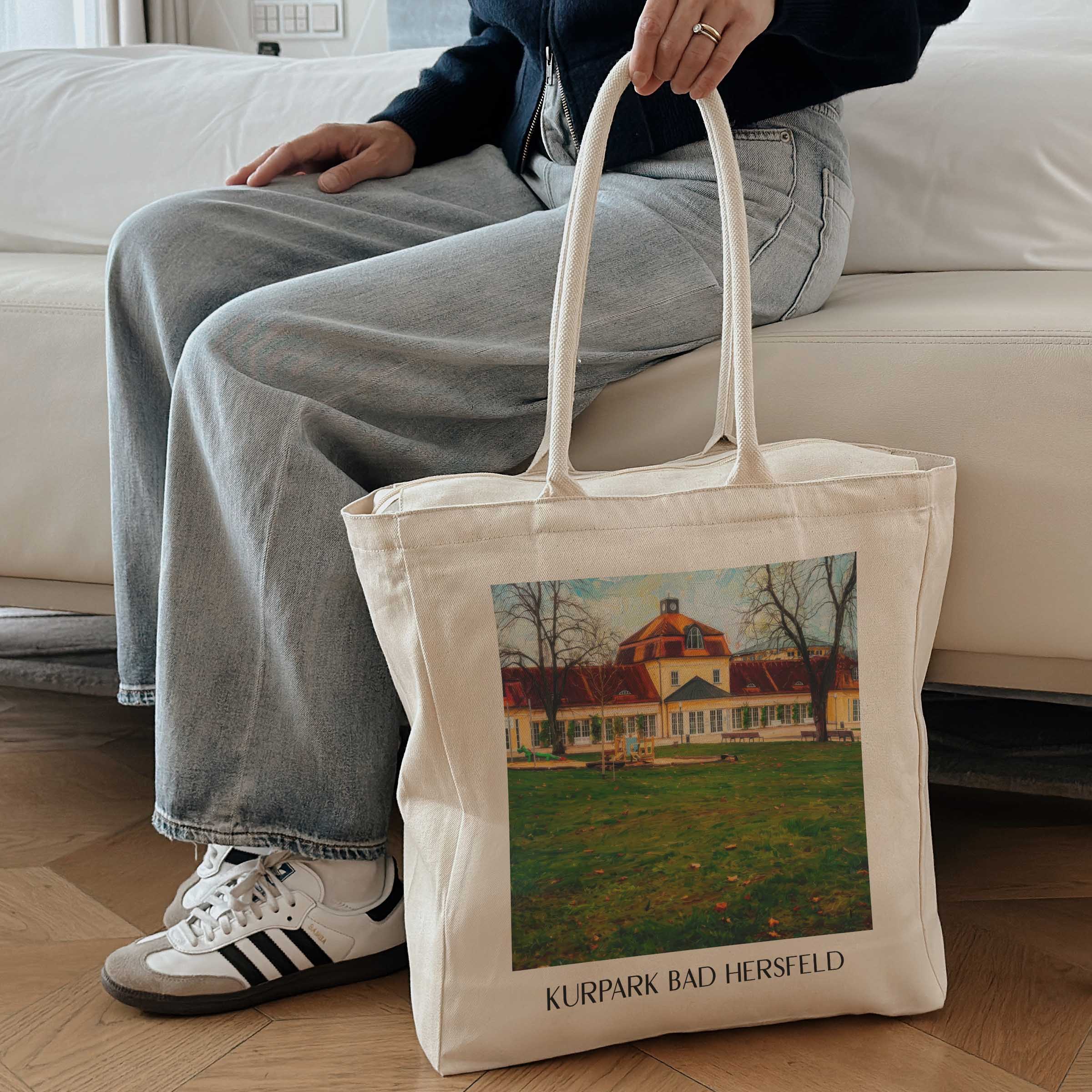 kurpark-bad-hersfeld-deutschland-einkaufstasche-oil-painting-oelgemaelde