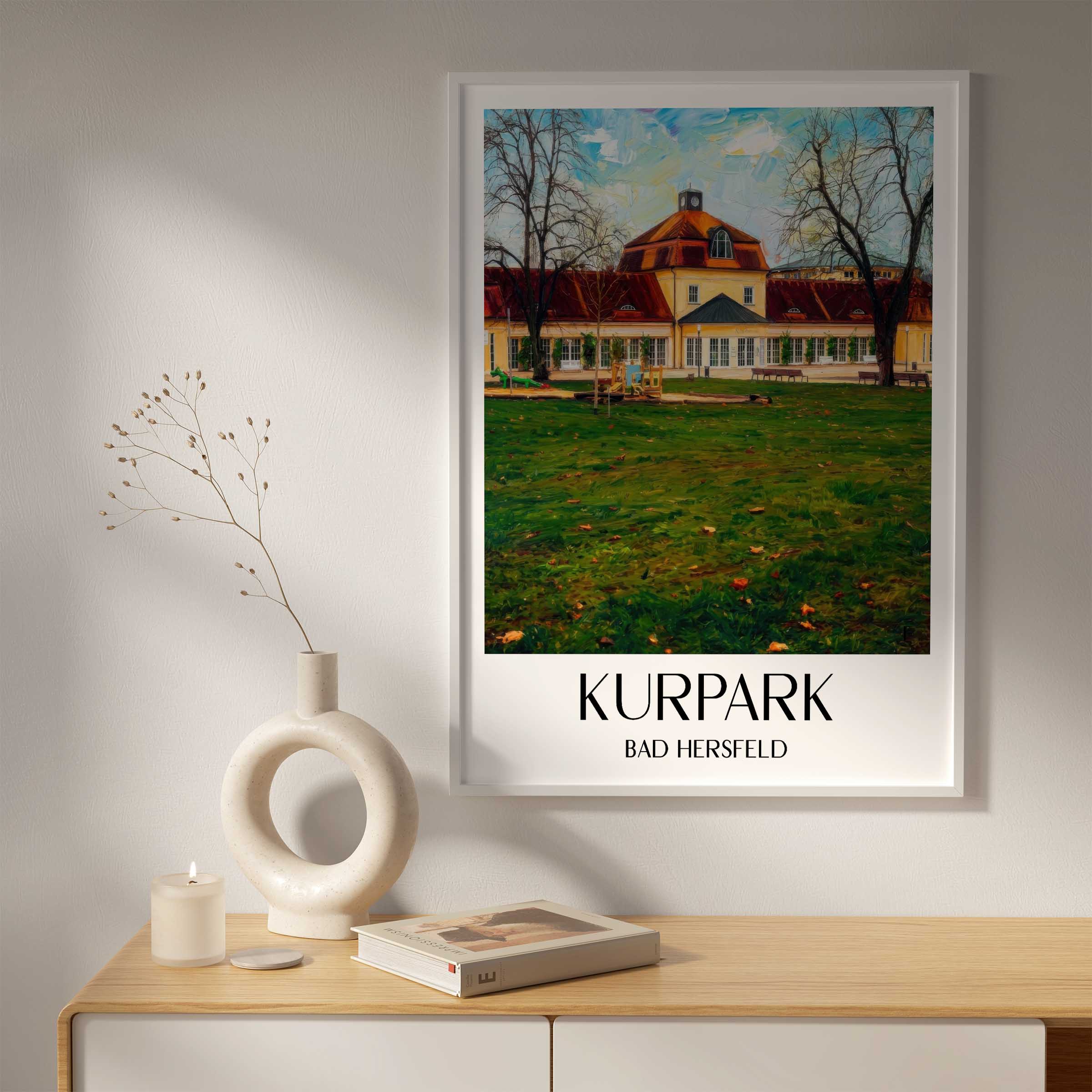 kurpark-bad-hersfeld-deutschland-poster-oil-painting-oelgemaelde