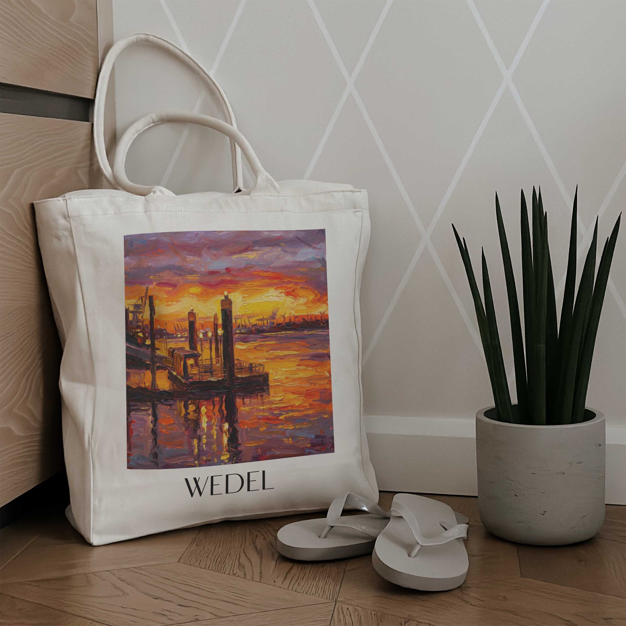 wedel-holstein-deutschland-einkaufstasche-oil-painting-oelgemaelde