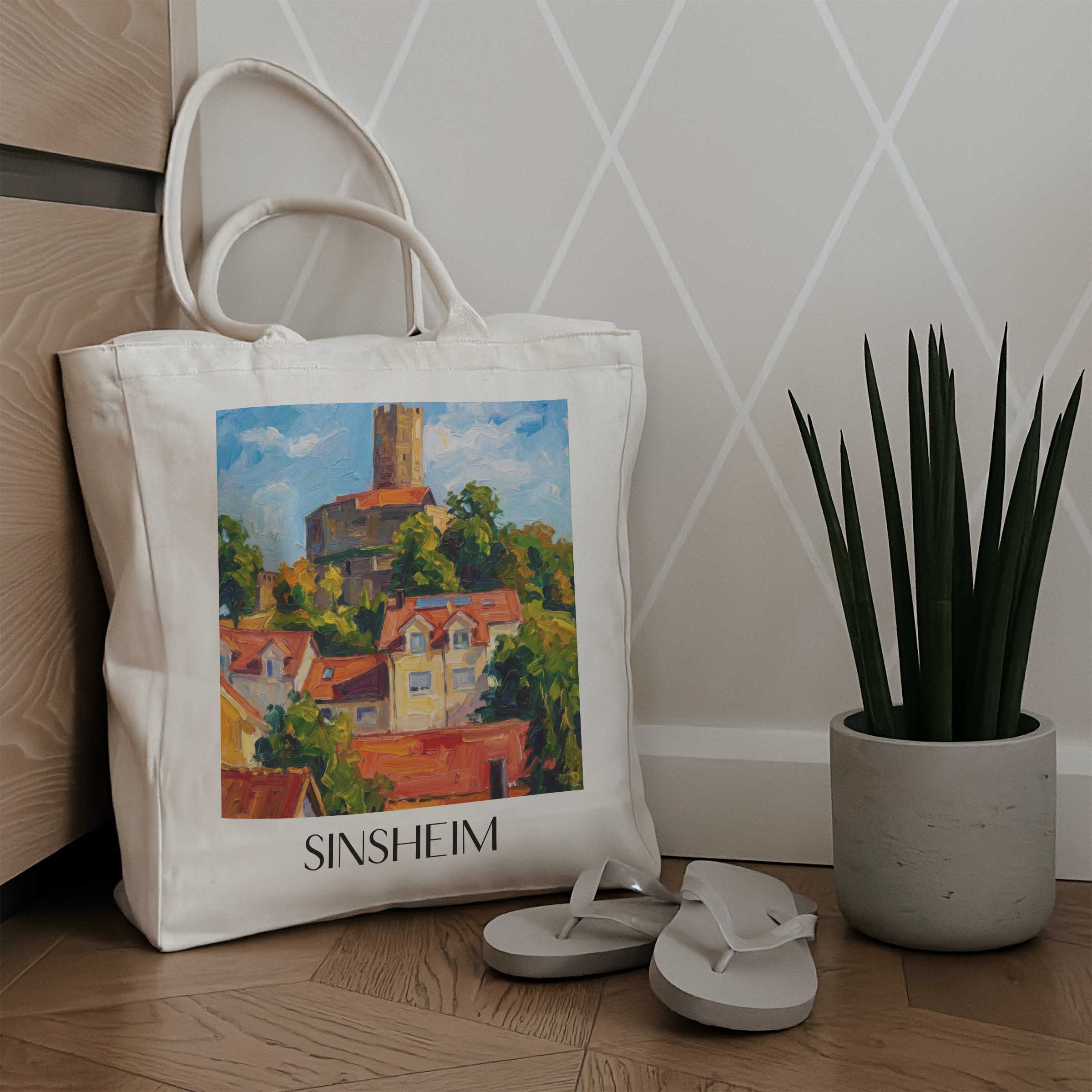 sinsheim-baden-württemberg-deutschland-einkaufstasche-oil-painting-oelgemaelde