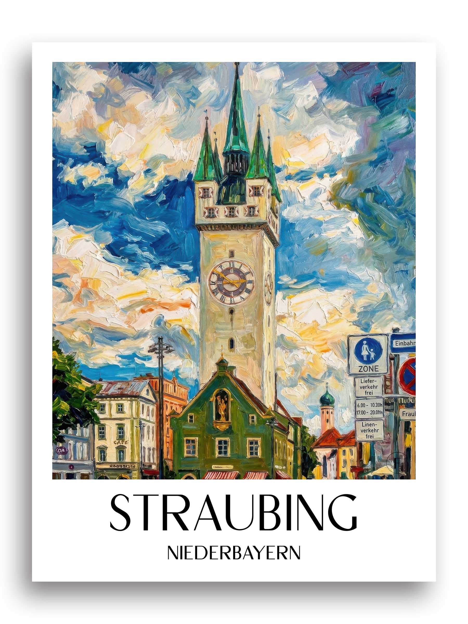 straubing-niederbayern-deutschland-poster-oil-painting-oelgemaelde