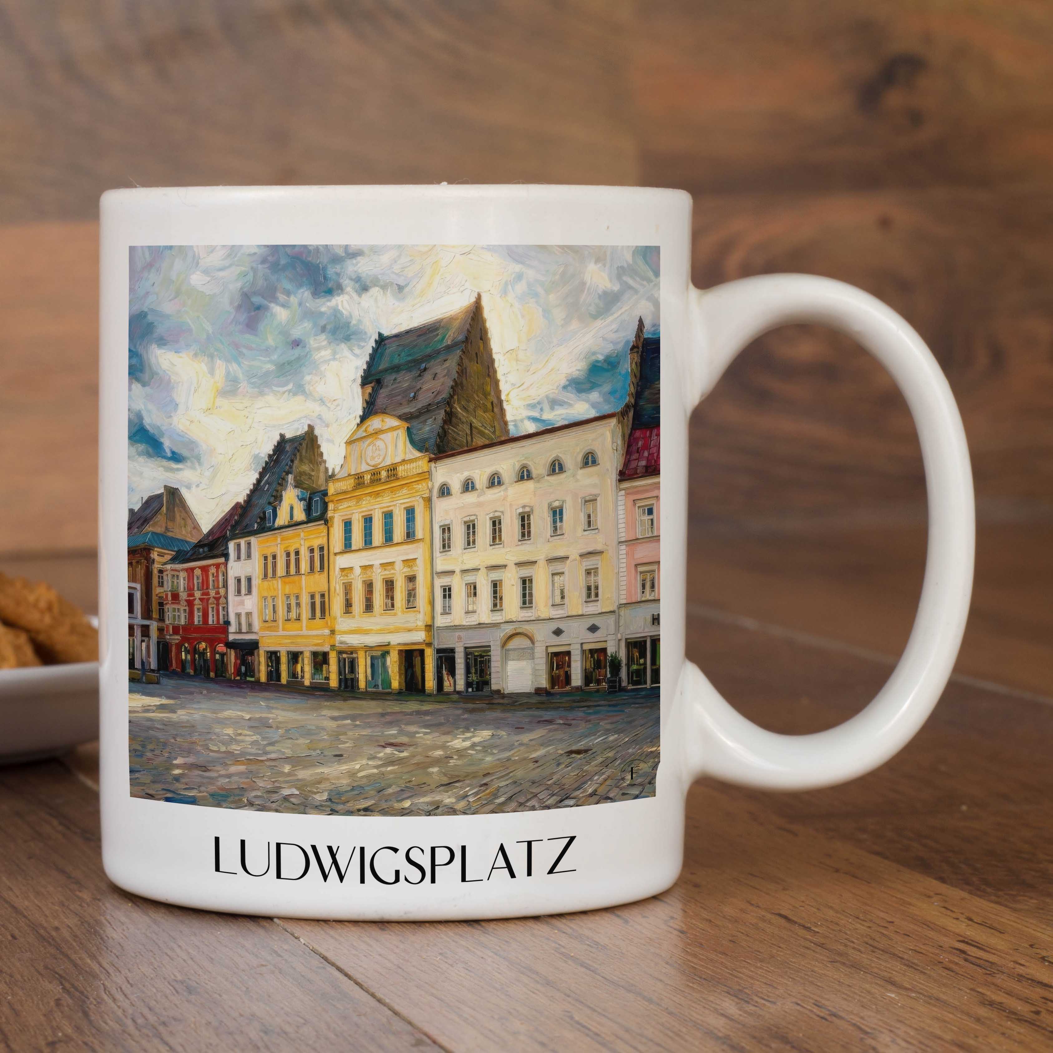 ludwigsplatz-straubing-deutschland-kaffeebecher-oil-painting-oelgemaelde