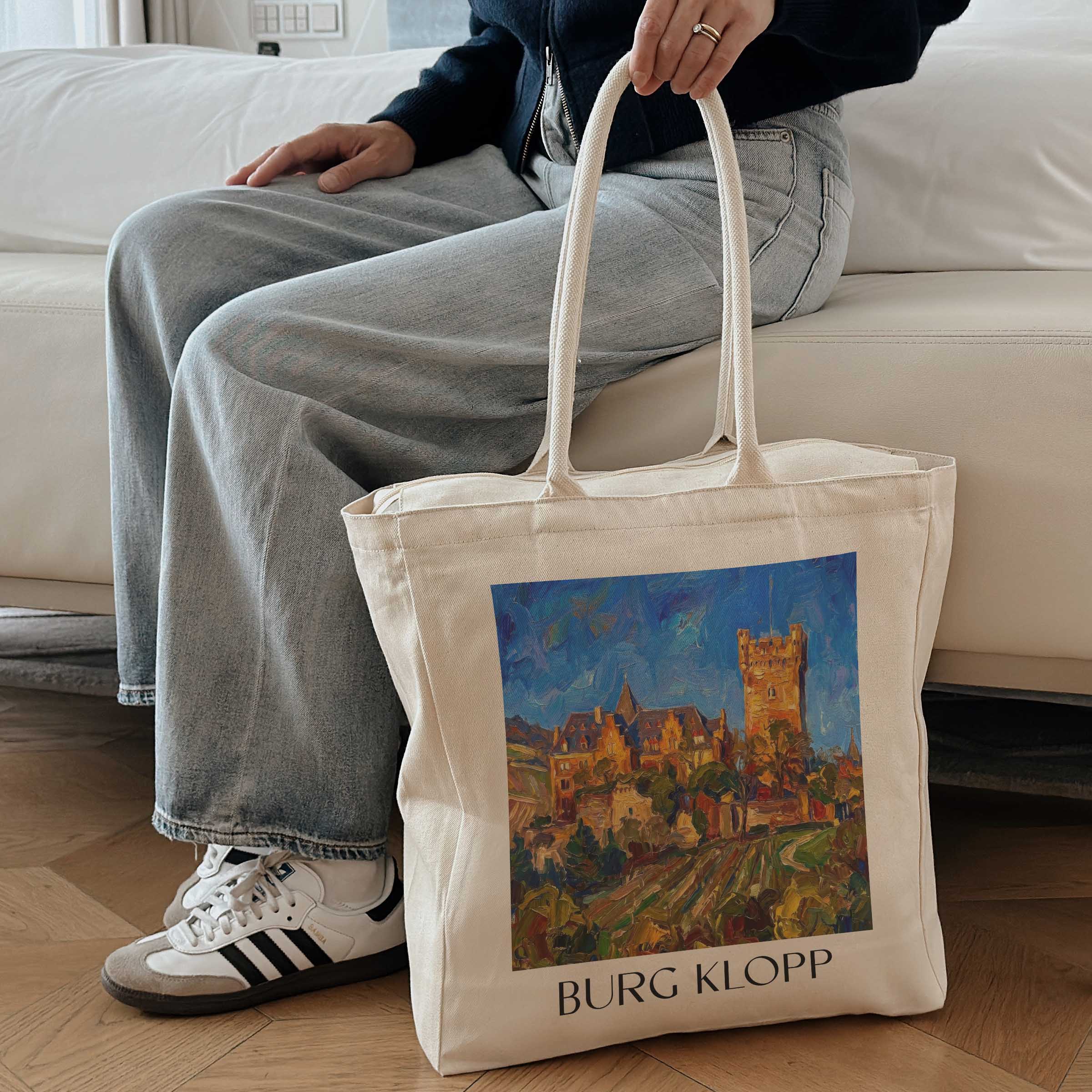 burg-klopp-bingen-am-rhein-deutschland-einkaufstasche-oil-painting-oelgemaelde