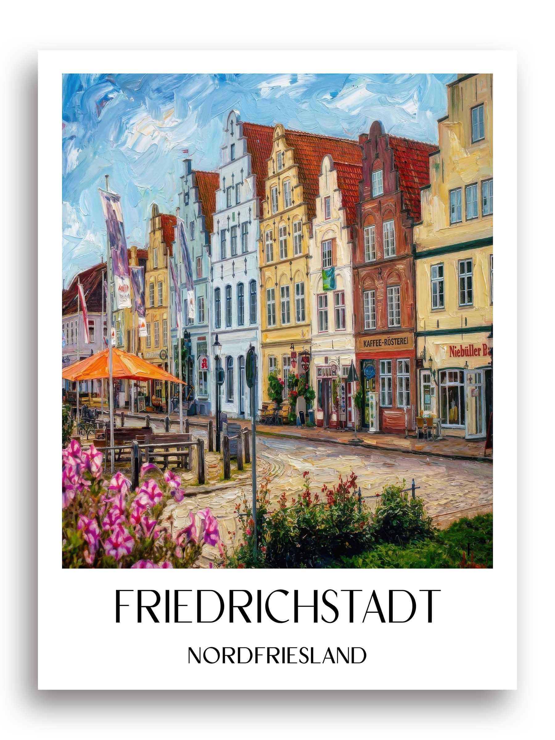 friedrichstadt-nordfriesland-deutschland-poster-oil-painting-oelgemaelde