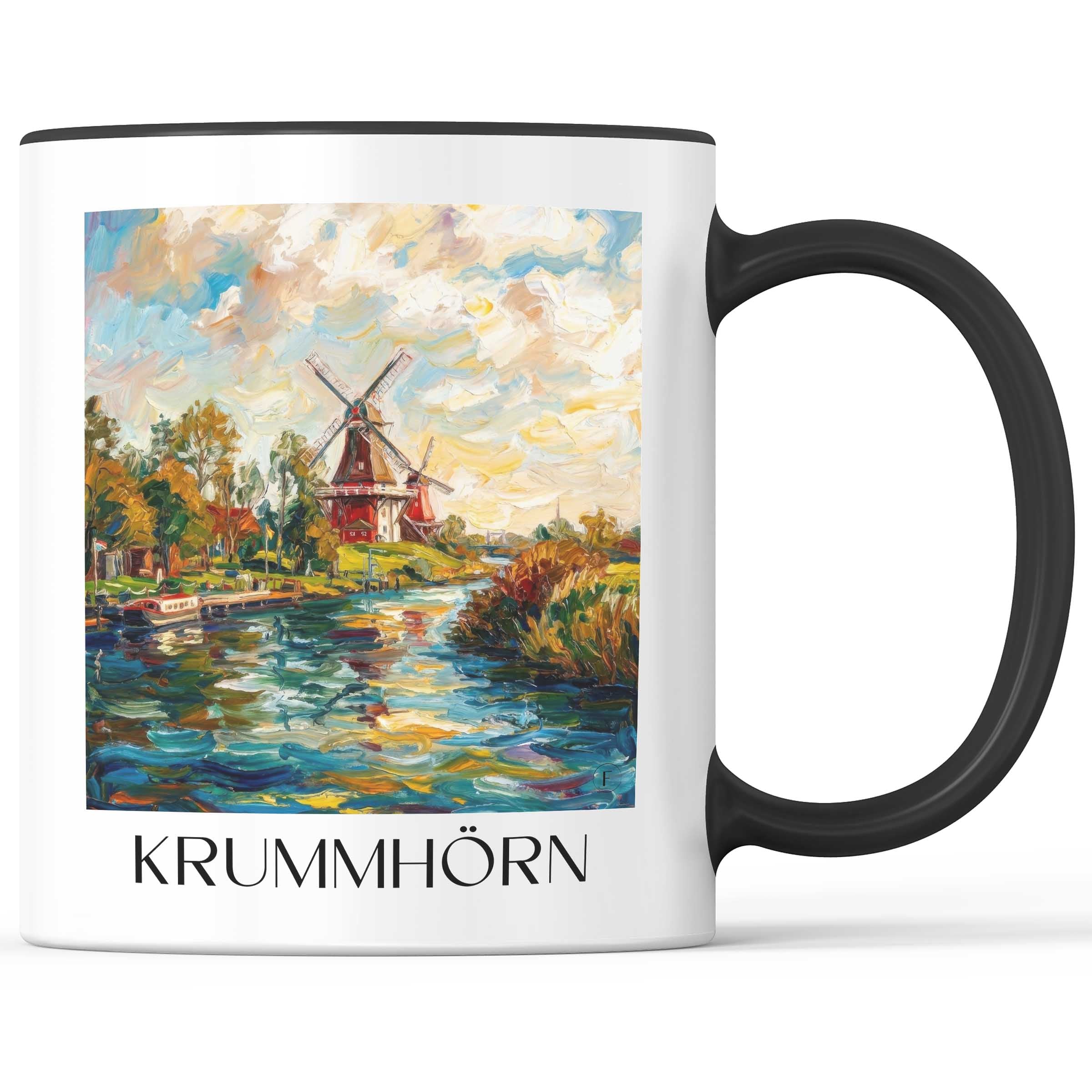 krummhörn-ostfriesland-deutschland-kaffeebecher-oil-painting-oelgemaelde
