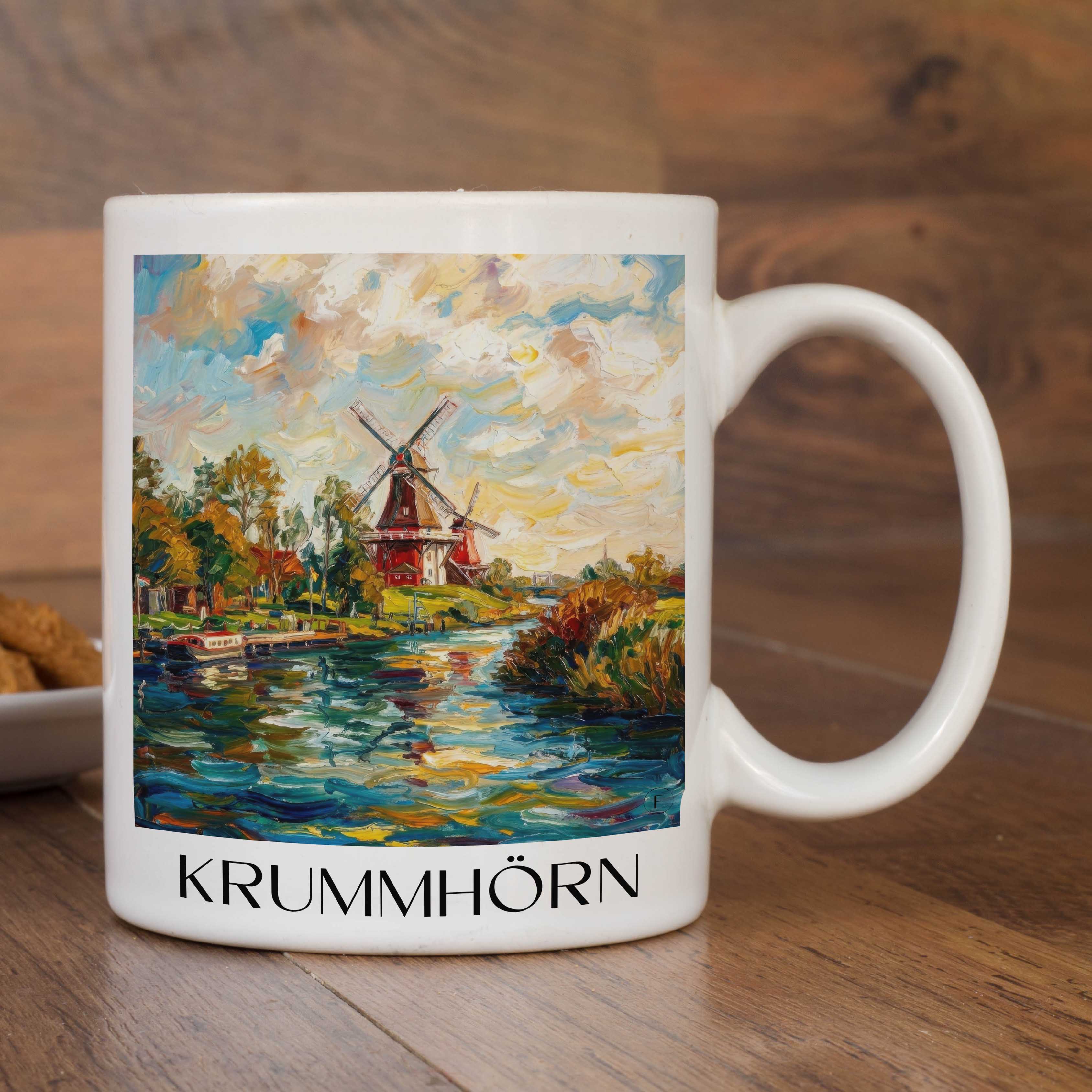 krummhörn-ostfriesland-deutschland-kaffeebecher-oil-painting-oelgemaelde