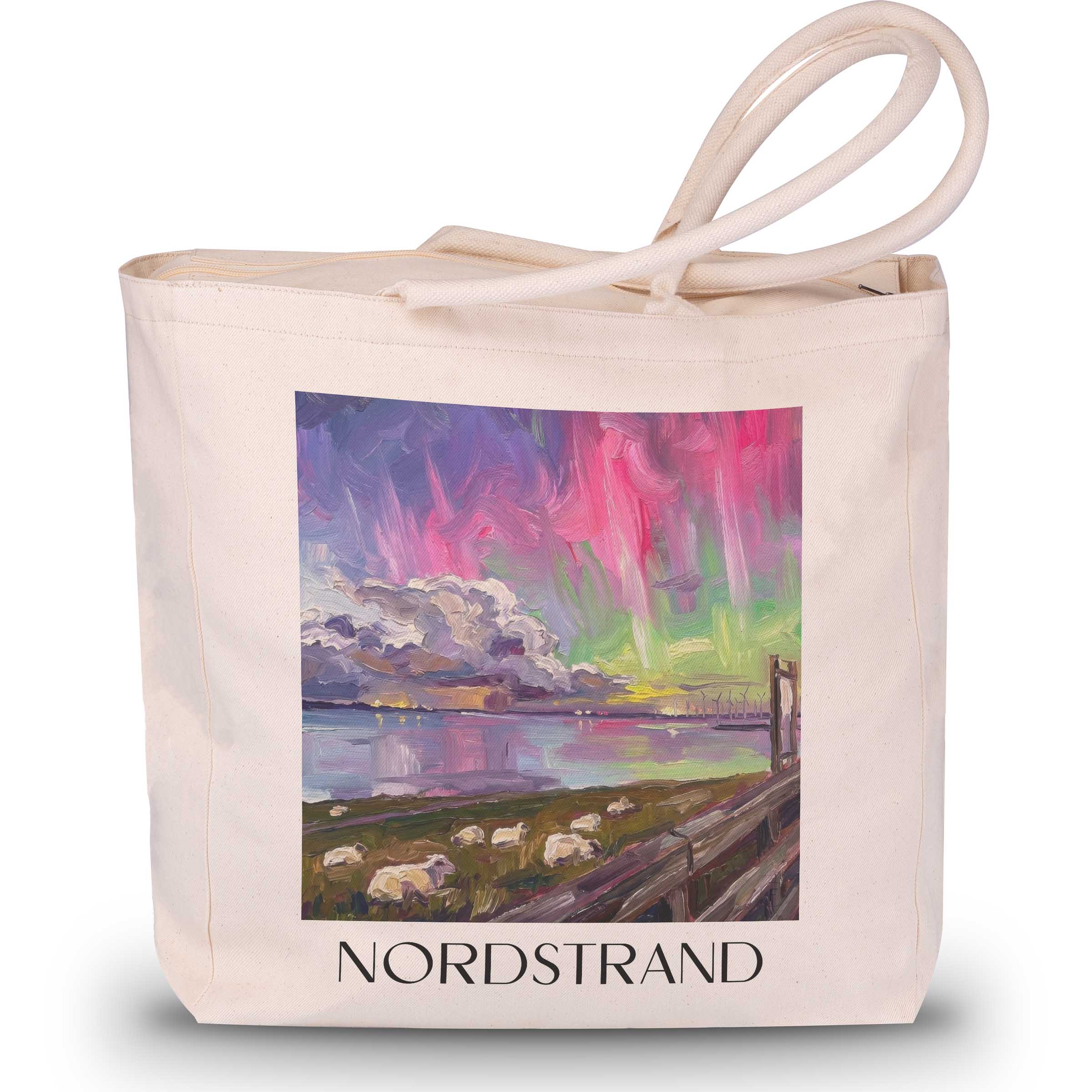 nordstrand-nordfriesland-deutschland-einkaufstasche-oil-painting-oelgemaelde