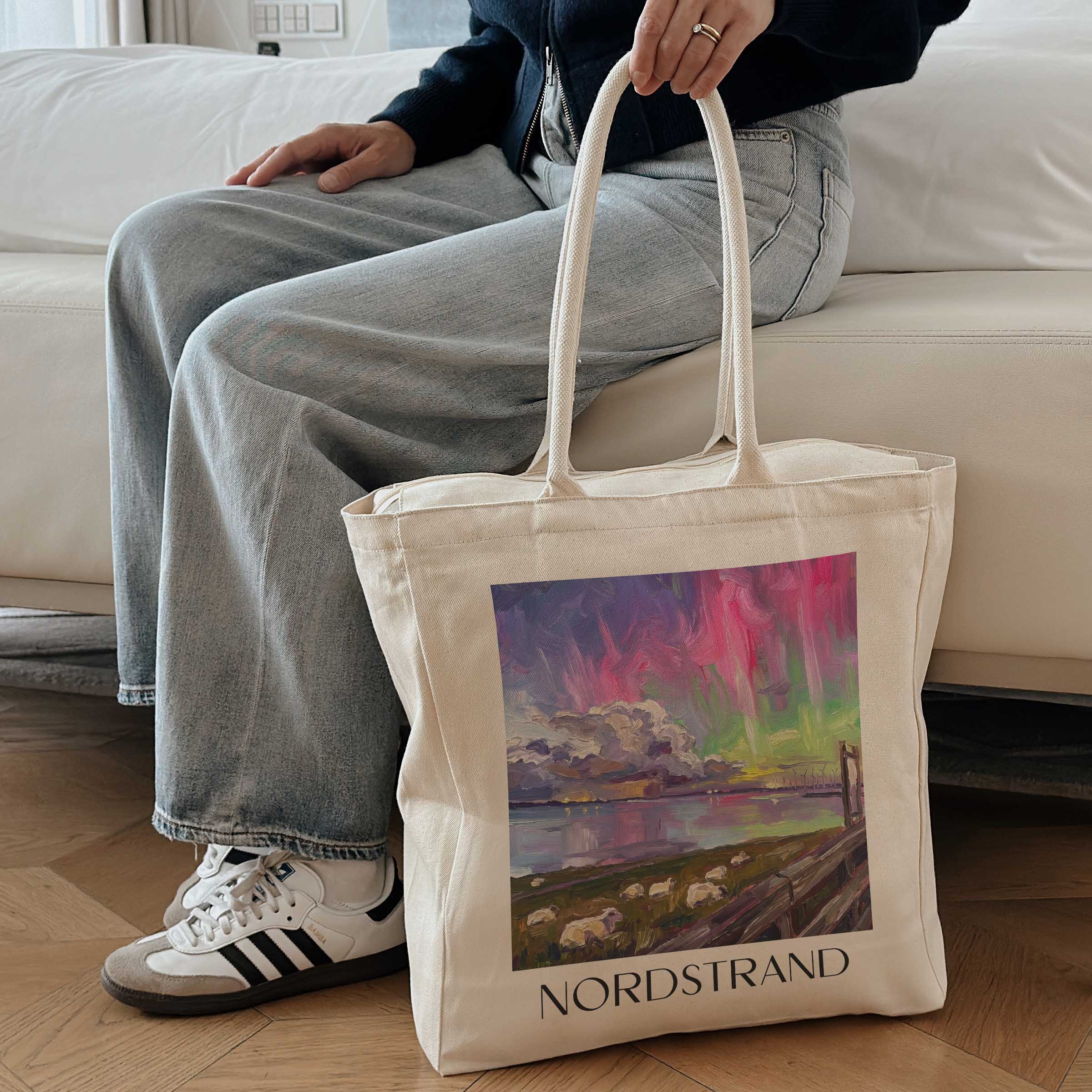 nordstrand-nordfriesland-deutschland-einkaufstasche-oil-painting-oelgemaelde